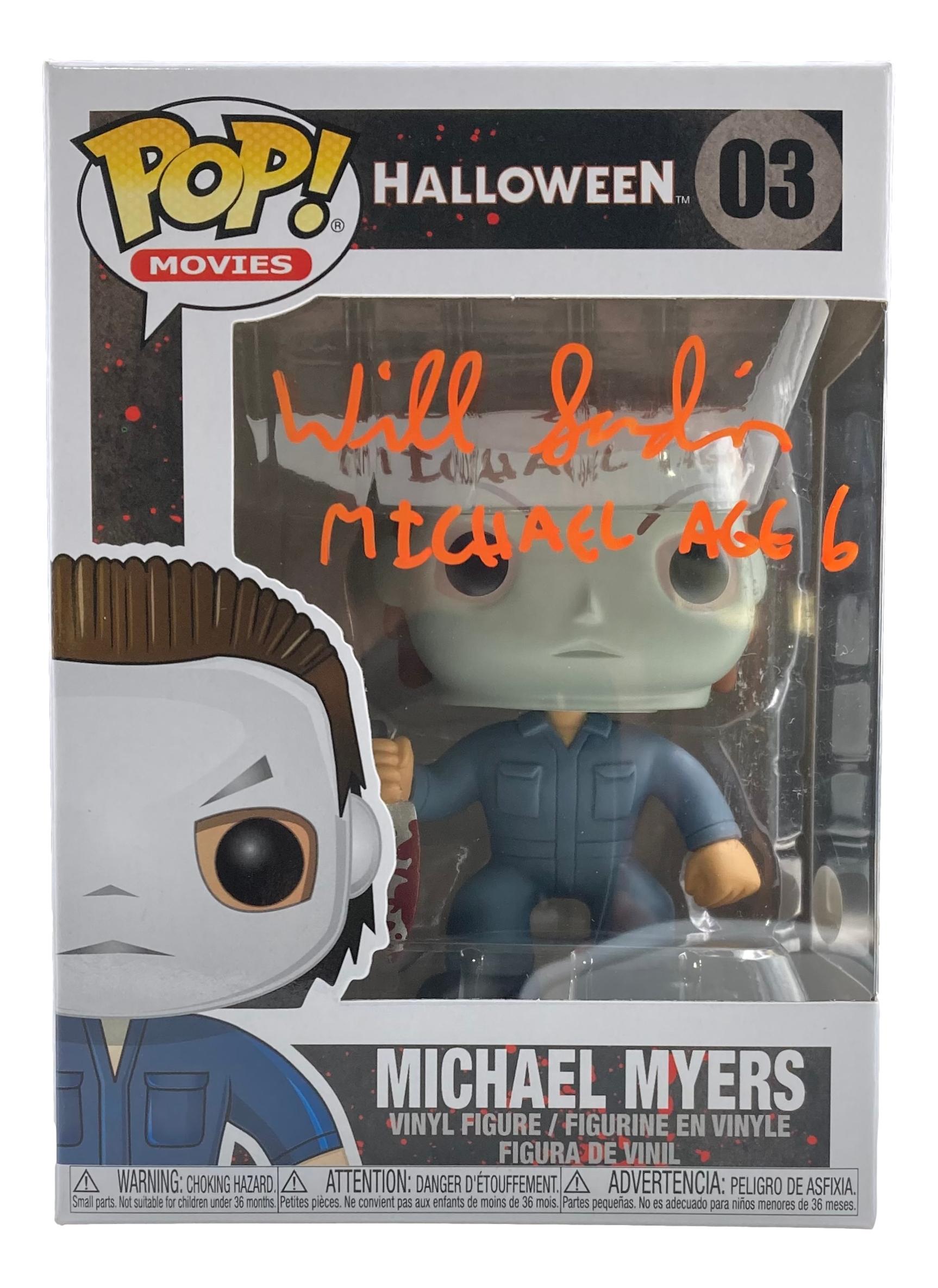 Will Sandin Signed "Michael Myers" #03 Halloween Funko Pop! Vinyl Figure Inscribed "Michael Age 6" (JSA) at PristineAuction.com Will Sandin Signed "Michael Myers" #03 Halloween Funko Pop! Vinyl Figure Inscribed "Michael Age 6" (JSA) at PristineAuction.com