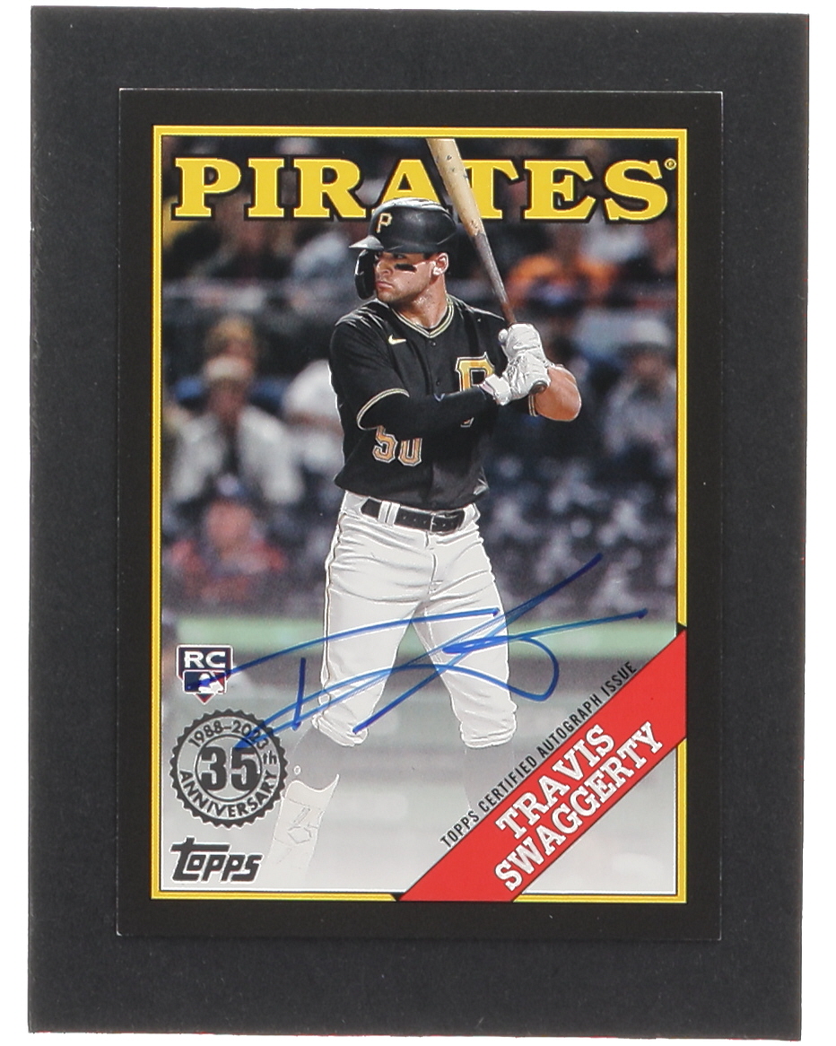 Travis Swaggerty 2023 Topps '88 Topps Autographs Black #88BATS RC #133/199 at PristineAuction.com Travis Swaggerty 2023 Topps '88 Topps Autographs Black #88BATS RC #133/199 at PristineAuction.com