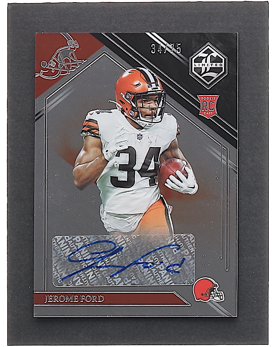 Jerome Ford 2022 Limited Silver Spotlight #188 AU RC #34/75 at PristineAuction.com Jerome Ford 2022 Limited Silver Spotlight #188 AU RC #34/75 at PristineAuction.com