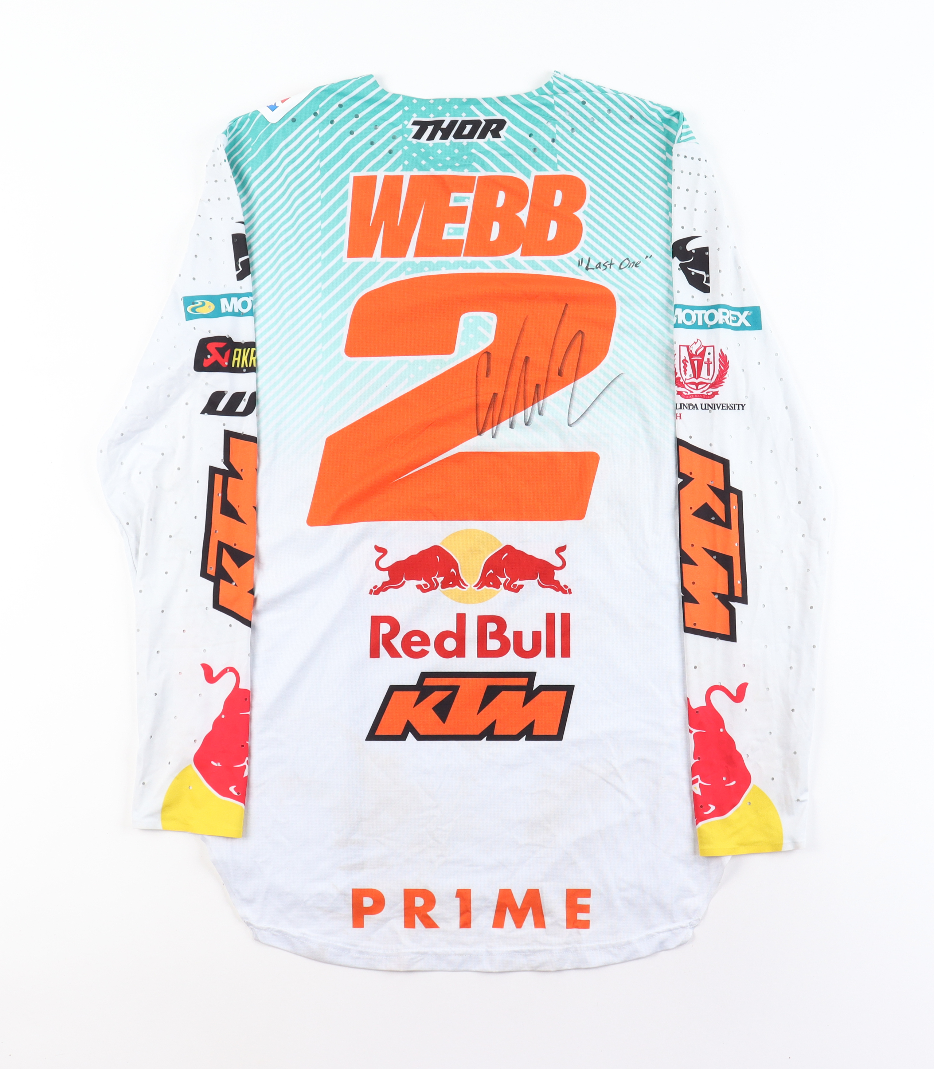 Cooper Webb Signed & Worn Jersey Inscribed "Last One" (PA) at PristineAuction.com Cooper Webb Signed & Worn Jersey Inscribed "Last One" (PA) at PristineAuction.com