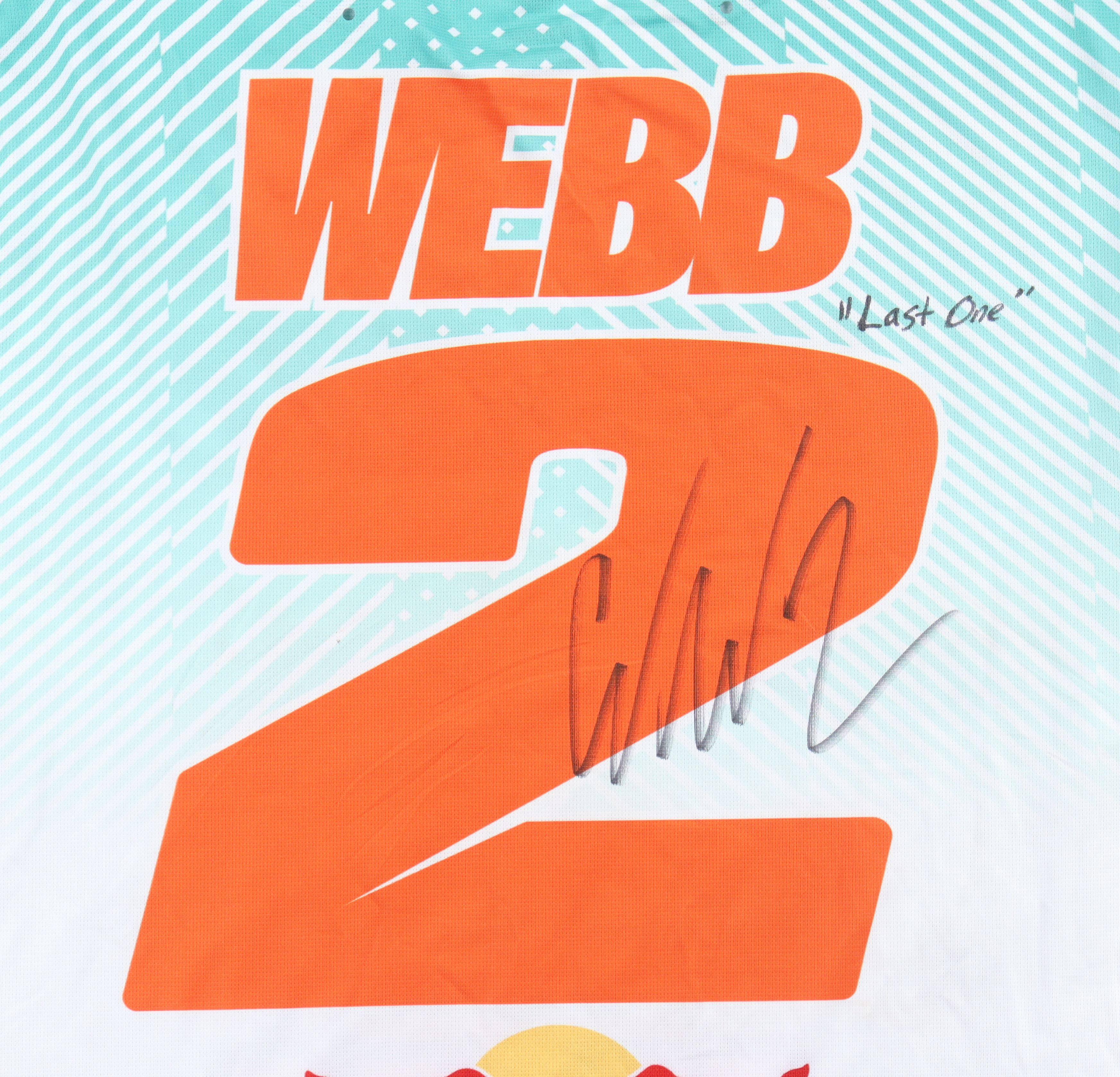 Cooper Webb Signed & Worn Jersey Inscribed "Last One" (PA) at PristineAuction.com Cooper Webb Signed & Worn Jersey Inscribed "Last One" (PA) at PristineAuction.com