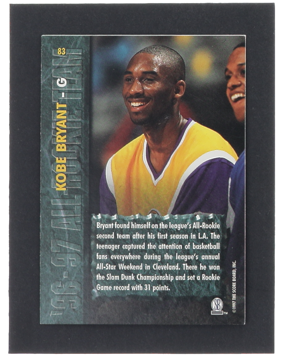 Kobe Bryant 1997 Score Board Rookies #83 ART at PristineAuction.com Kobe Bryant 1997 Score Board Rookies #83 ART at PristineAuction.com