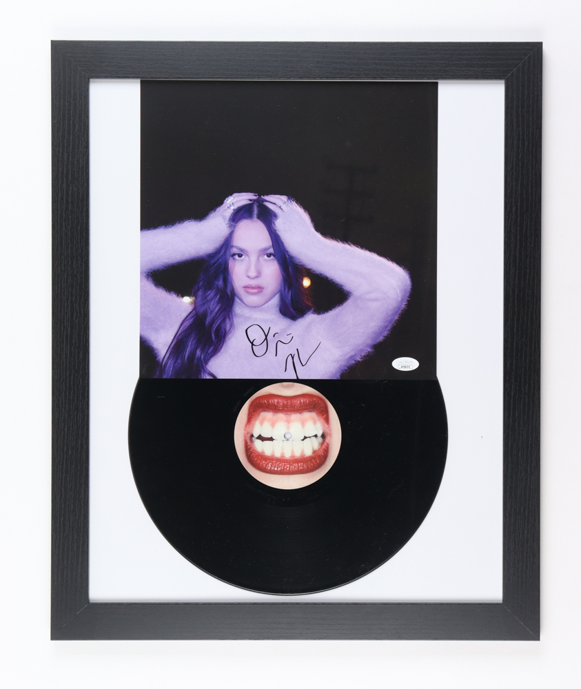 Olivia Rodrigo Signed "GUTS" Custom Framed Record Album Sleeve Display