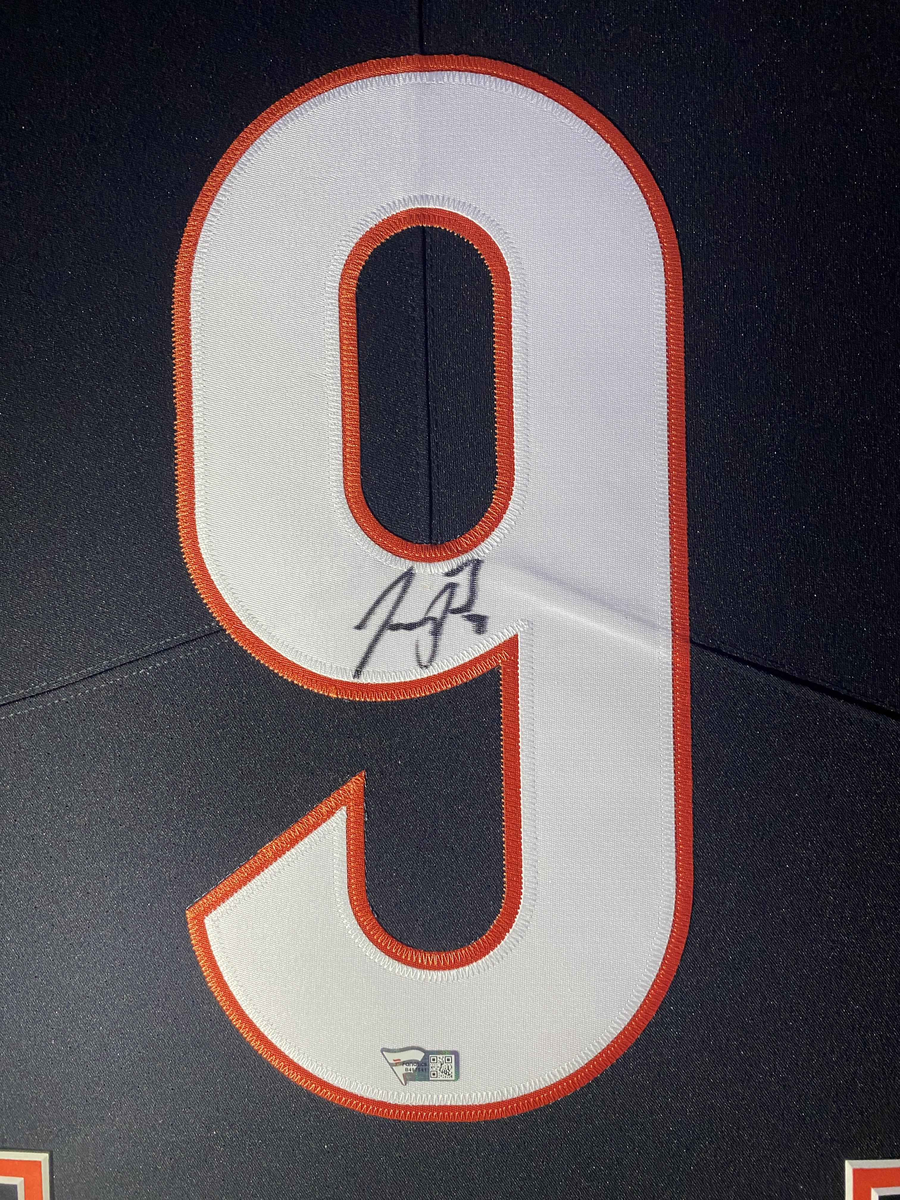 Joe Burrow Signed Bengals Custom Framed Nike Elite Jersey Display with LED Lights (Fanatics) at PristineAuction.com Joe Burrow Signed Bengals Custom Framed Nike Elite Jersey Display with LED Lights (Fanatics) at PristineAuction.com