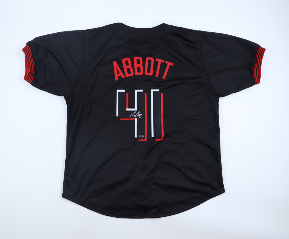 Andrew Abbott Signed Jersey (Playball Ink) at PristineAuction.com Andrew Abbott Signed Jersey (Playball Ink) at PristineAuction.com