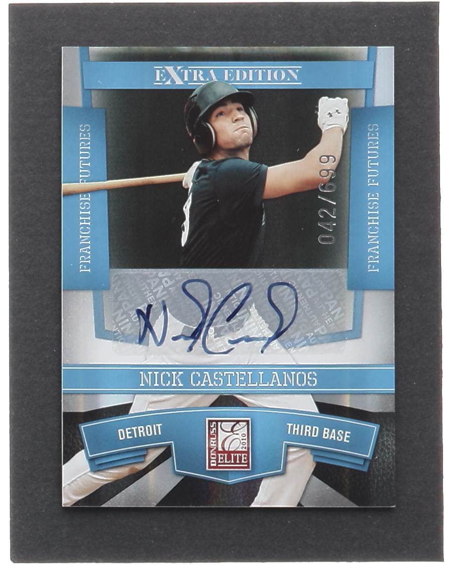 Nick Castellanos 2010 Donruss Elite Extra Edition Franchise Futures Signatures #10 #042/699 RC at PristineAuction.com Nick Castellanos 2010 Donruss Elite Extra Edition Franchise Futures Signatures #10 #042/699 RC at PristineAuction.com