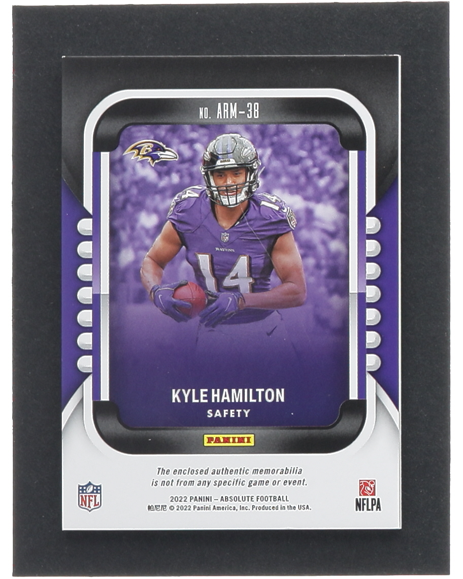 Kyle Hamilton 2022 Absolute Absolute Rookie Materials Holo Silver #38 #16/25 at PristineAuction.com Kyle Hamilton 2022 Absolute Absolute Rookie Materials Holo Silver #38 #16/25 at PristineAuction.com