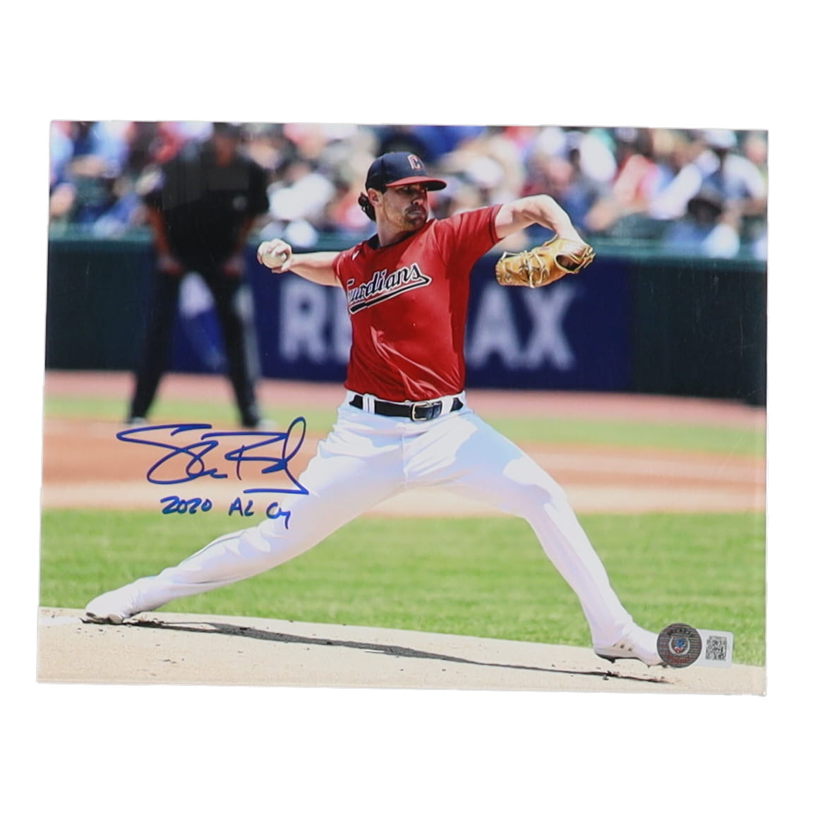 Shane Bieber Signed Guardians 8x10 Photo Inscribed "2020 AL CY" (Beckett) at PristineAuction.com Shane Bieber Signed Guardians 8x10 Photo Inscribed "2020 AL CY" (Beckett) at PristineAuction.com
