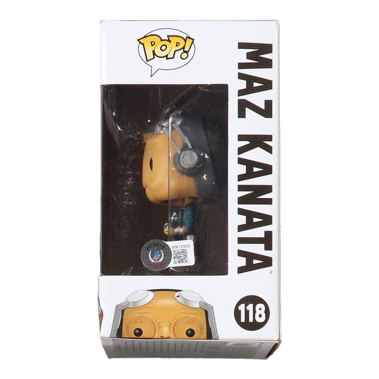 Lupita Nyong'O Signed "STAR WARS" #108 Maz Kanata Funko Pop! Vinyl Bobble-Head (Beckett) at PristineAuction.com Lupita Nyong'O Signed "STAR WARS" #108 Maz Kanata Funko Pop! Vinyl Bobble-Head (Beckett) at PristineAuction.com