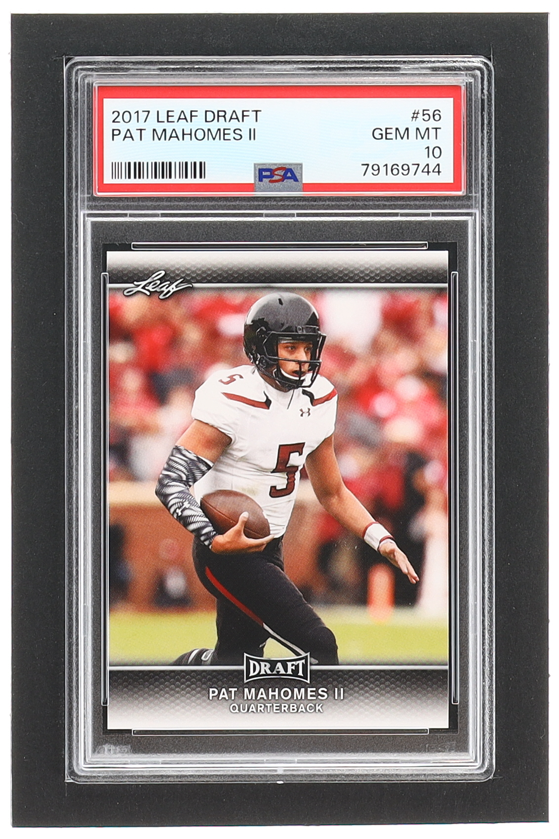 Patrick Mahomes II 2017 Leaf Draft #56 RC (PSA 10) at PristineAuction.com Patrick Mahomes II 2017 Leaf Draft #56 RC (PSA 10) at PristineAuction.com