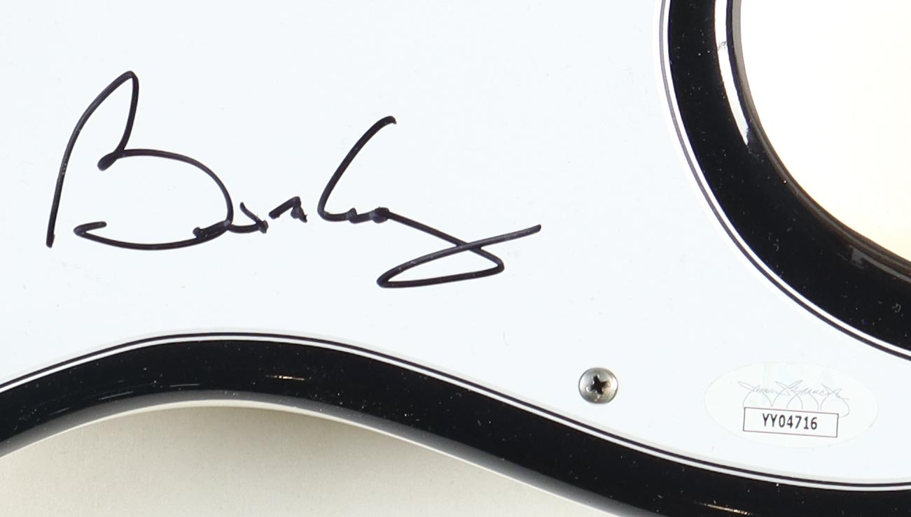 Brian May Signed Queen Custom Wrapped Squire Stratocaster Electric Guitar (JSA) at PristineAuction.com Brian May Signed Queen Custom Wrapped Squire Stratocaster Electric Guitar (JSA) at PristineAuction.com