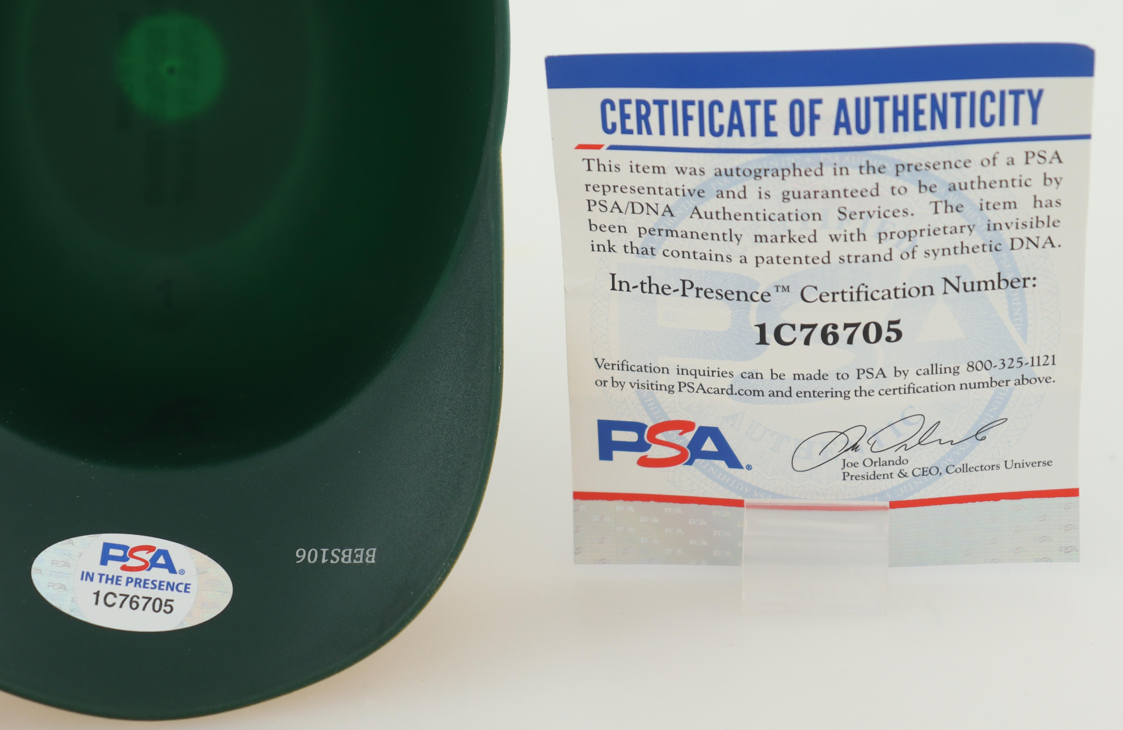 Jose Canseco Signed Athletics Mini Batting Helmet (PSA) at PristineAuction.com Jose Canseco Signed Athletics Mini Batting Helmet (PSA) at PristineAuction.com