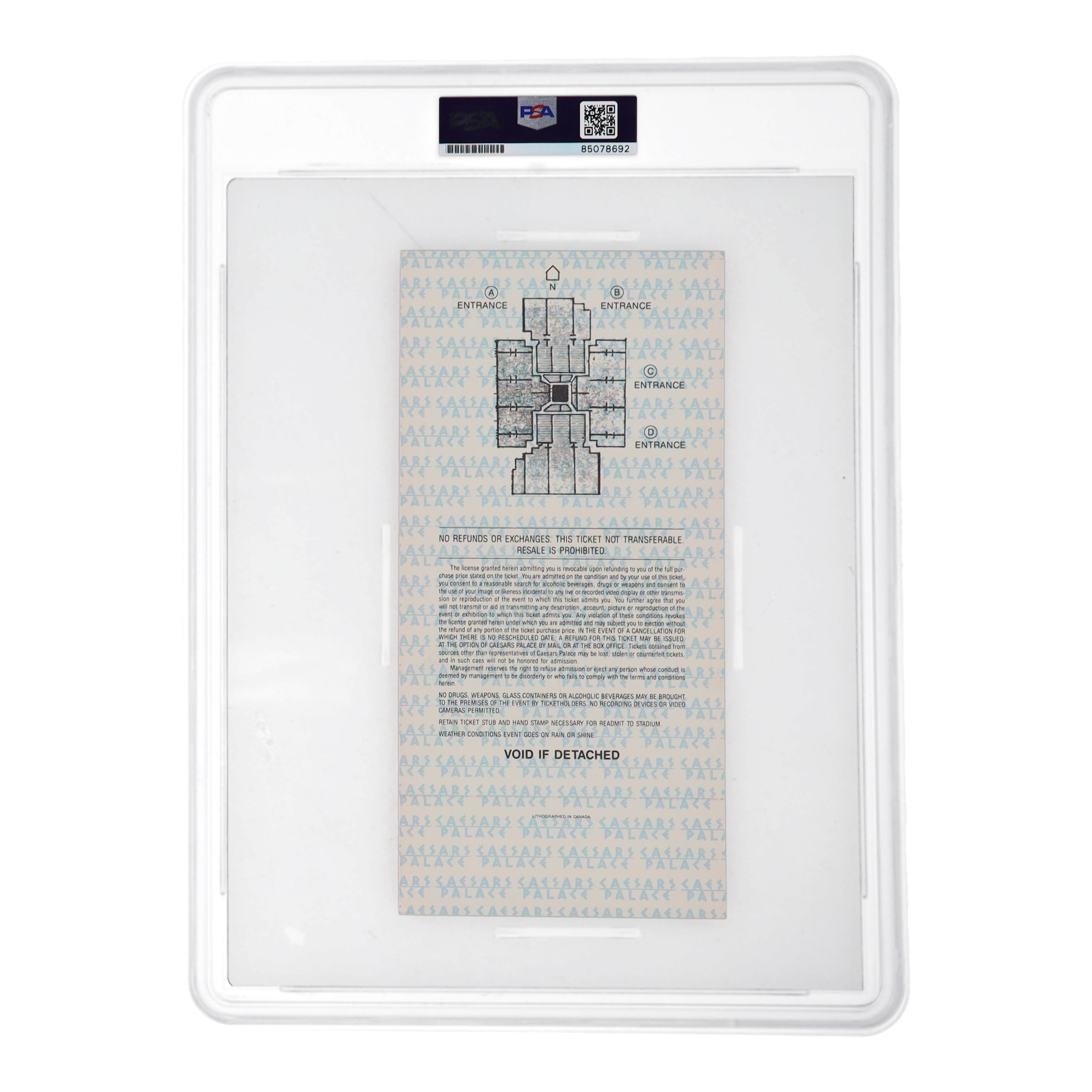 Mike Tyson Signed Original 1990 Caesars Palace Fight Ticket (PSA) at PristineAuction.com Mike Tyson Signed Original 1990 Caesars Palace Fight Ticket (PSA) at PristineAuction.com