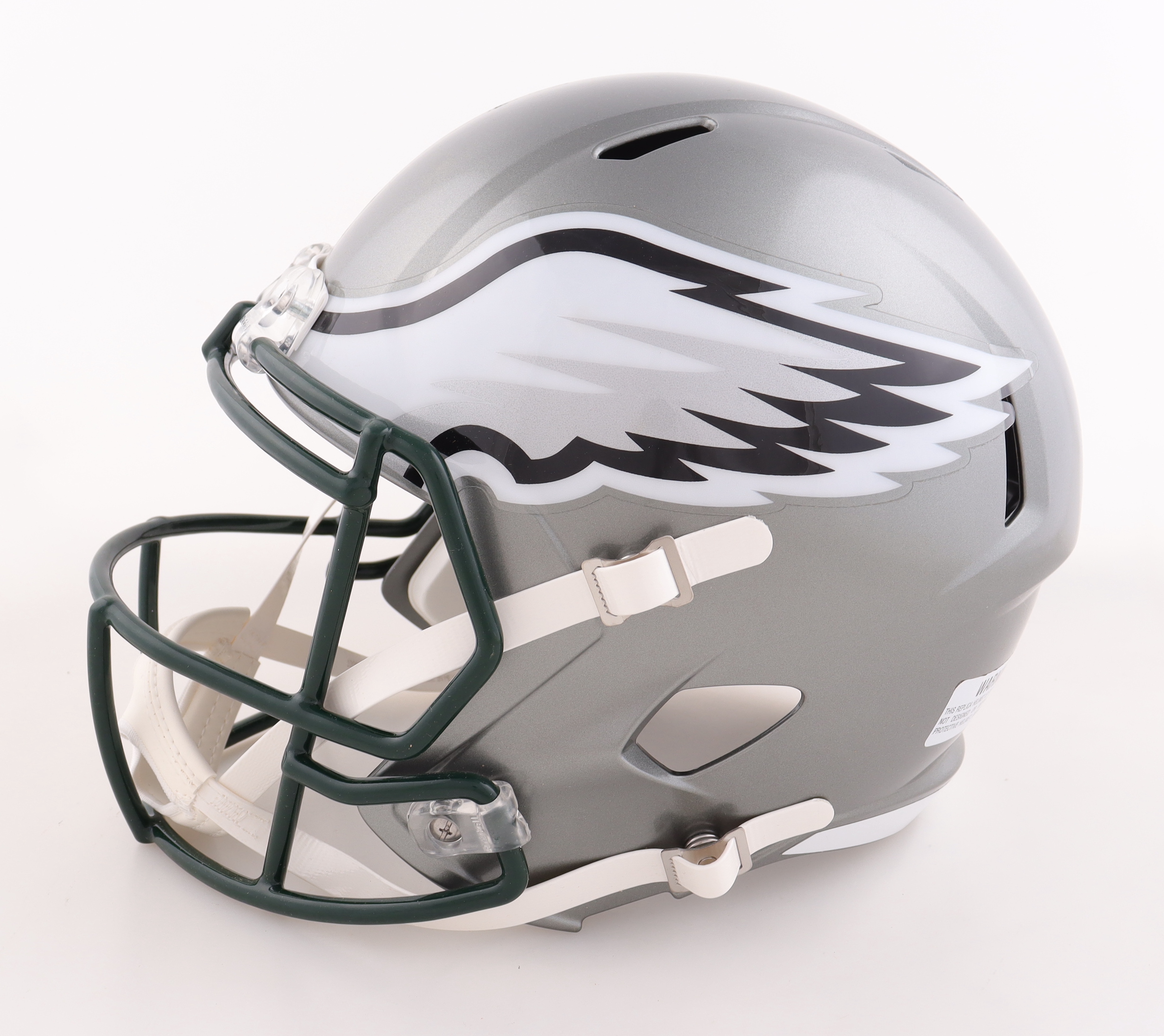 Brian Dawkins Signed Eagles Full-Size Flash Alternate Speed Helmet Inscribed "The Wolverine" (Beckett) at PristineAuction.com Brian Dawkins Signed Eagles Full-Size Flash Alternate Speed Helmet Inscribed "The Wolverine" (Beckett) at PristineAuction.com