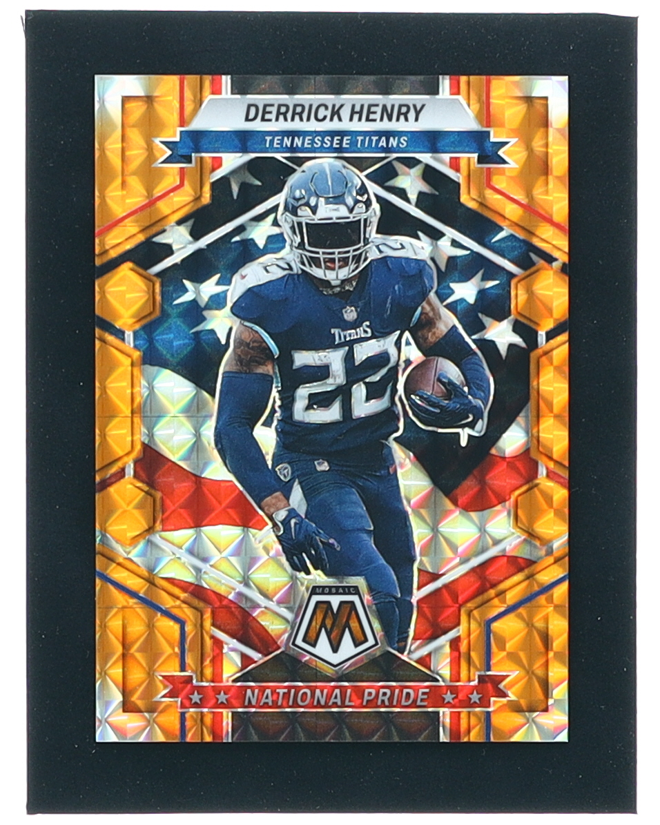 Derrick Henry 2023 Panini Mosaic Mosaic Orange #262 NP #031/199 at PristineAuction.com Derrick Henry 2023 Panini Mosaic Mosaic Orange #262 NP #031/199 at PristineAuction.com
