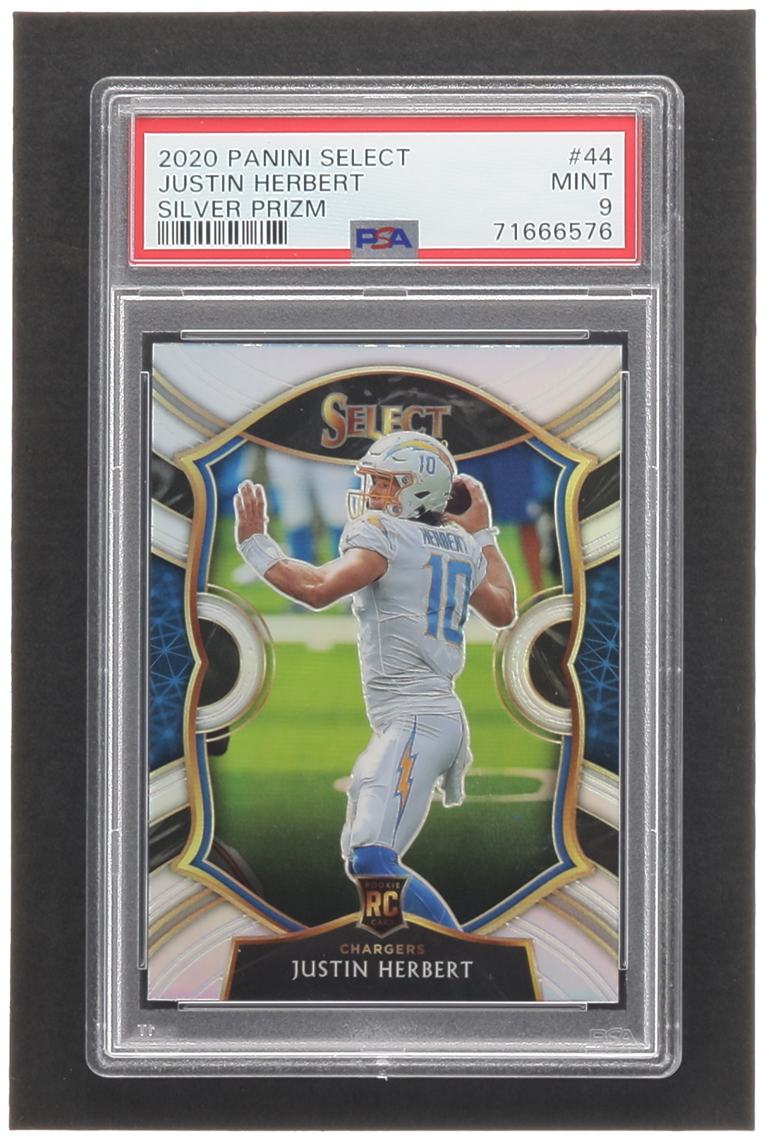 Justin Herbert 2020 Select Prizm Silver #44 RC (PSA 9) at PristineAuction.com Justin Herbert 2020 Select Prizm Silver #44 RC (PSA 9) at PristineAuction.com