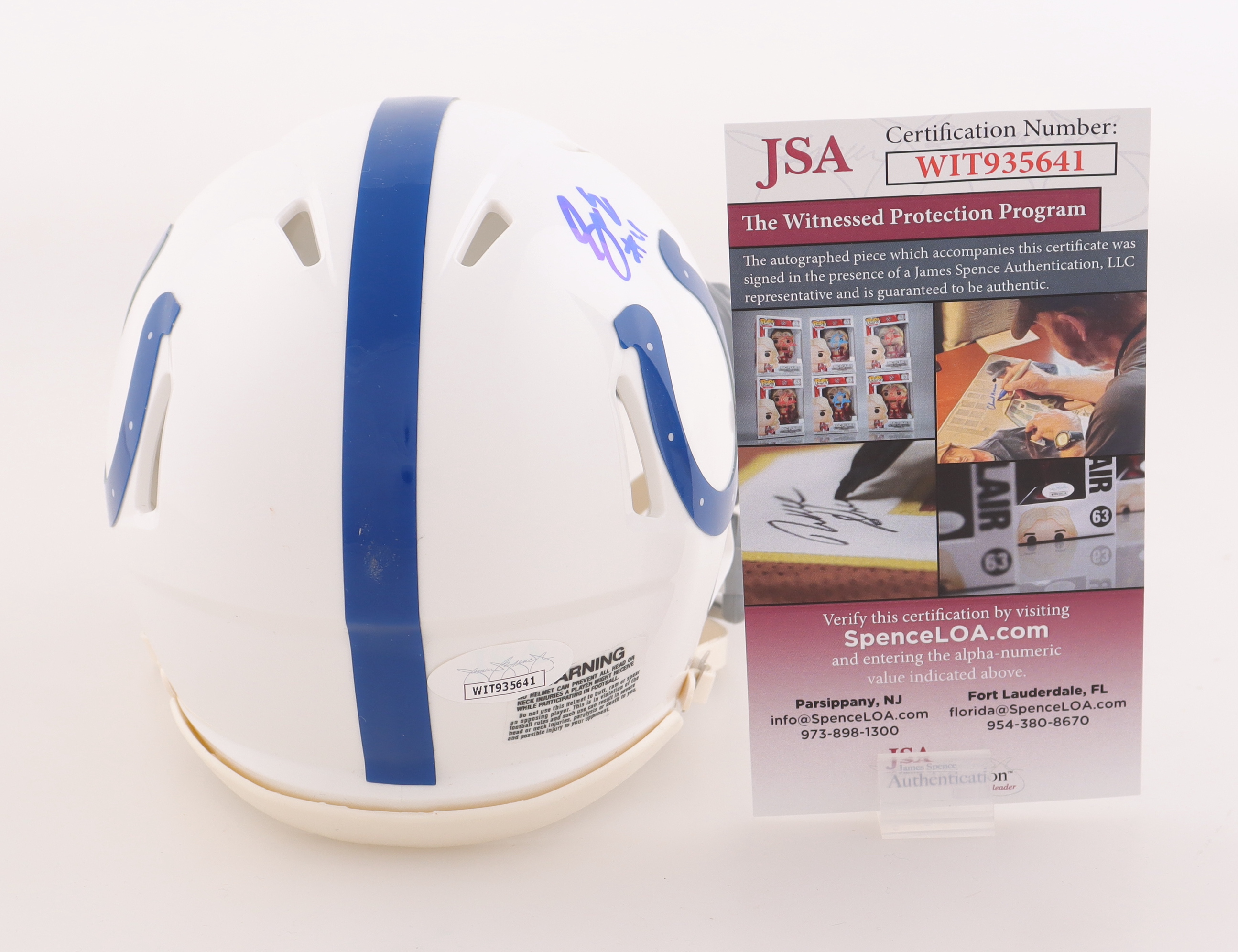 Sam Ehlinger Signed Colts Speed Mini Helmet (JSA) at PristineAuction.com Sam Ehlinger Signed Colts Speed Mini Helmet (JSA) at PristineAuction.com