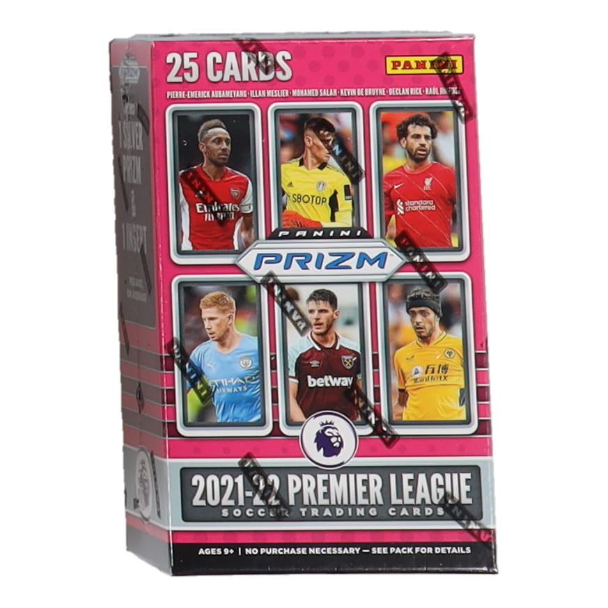 2021-22 Panini Prizm Premier League Soccer Cereal Box with (25) Cards at PristineAuction.com 2021-22 Panini Prizm Premier League Soccer Cereal Box with (25) Cards at PristineAuction.com