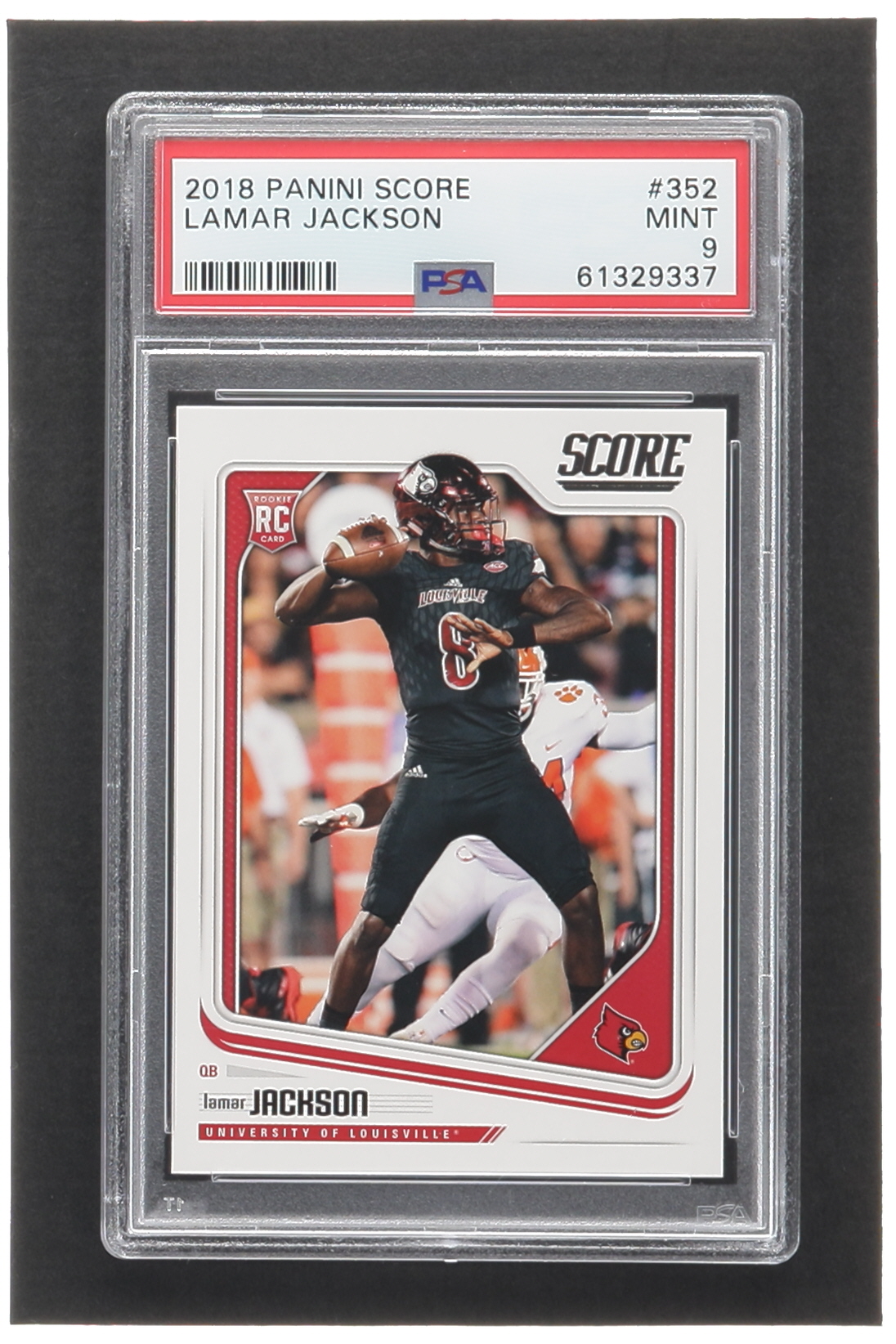 Lamar Jackson 2018 Score #352 RC (PSA 9) at PristineAuction.com Lamar Jackson 2018 Score #352 RC (PSA 9) at PristineAuction.com