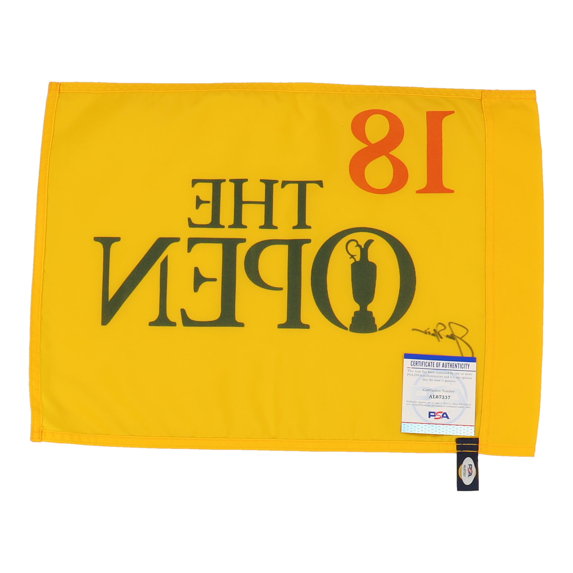 Jack Nicklaus Signed British Open Flag (PSA) at PristineAuction.com Jack Nicklaus Signed British Open Flag (PSA) at PristineAuction.com