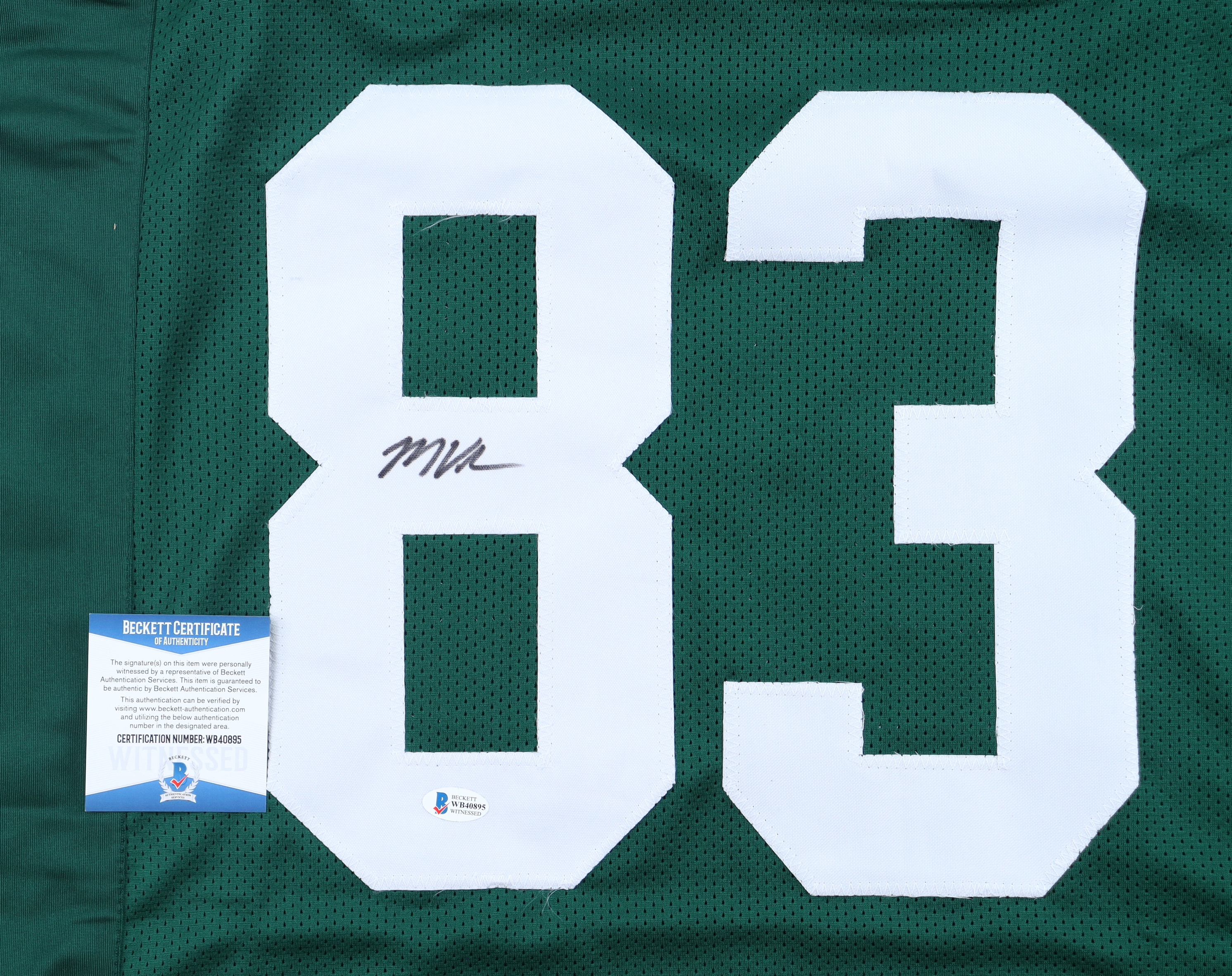 Marquez Valdes-Scantling Signed Jersey (Beckett) at PristineAuction.com Marquez Valdes-Scantling Signed Jersey (Beckett) at PristineAuction.com