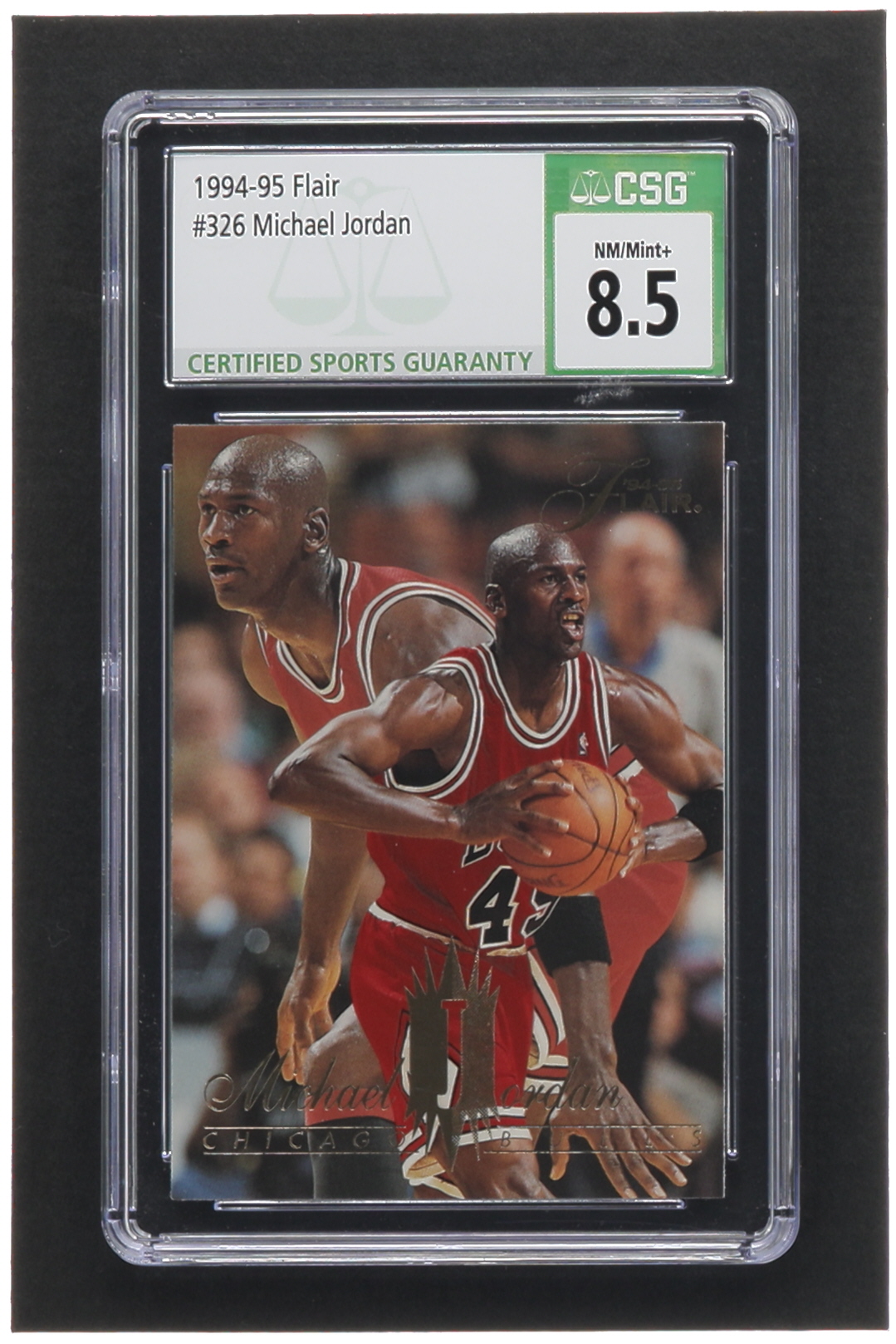 Michael Jordan 1994-95 Flair #326 (CSG 8.5) at PristineAuction.com Michael Jordan 1994-95 Flair #326 (CSG 8.5) at PristineAuction.com