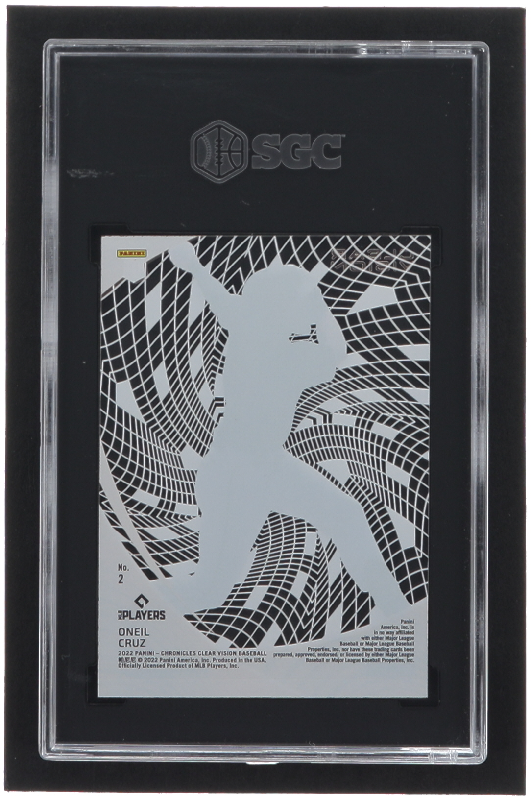 Oneil Cruz 2022 Panini Chronicles Clear Vision #2 RC (SGC 10) at PristineAuction.com Oneil Cruz 2022 Panini Chronicles Clear Vision #2 RC (SGC 10) at PristineAuction.com