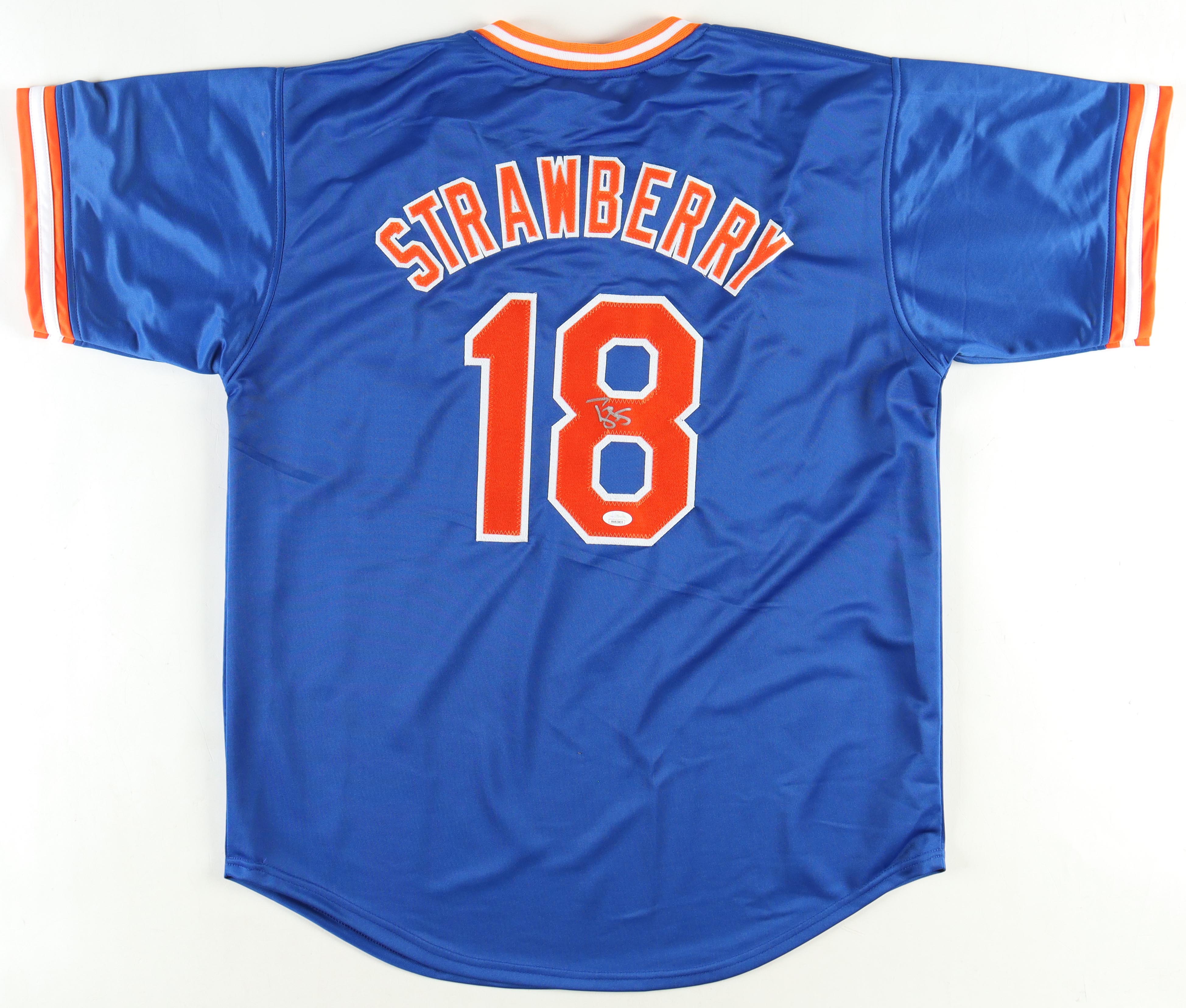 Darryl Strawberry Signed Jersey (JSA) at PristineAuction.com Darryl Strawberry Signed Jersey (JSA) at PristineAuction.com
