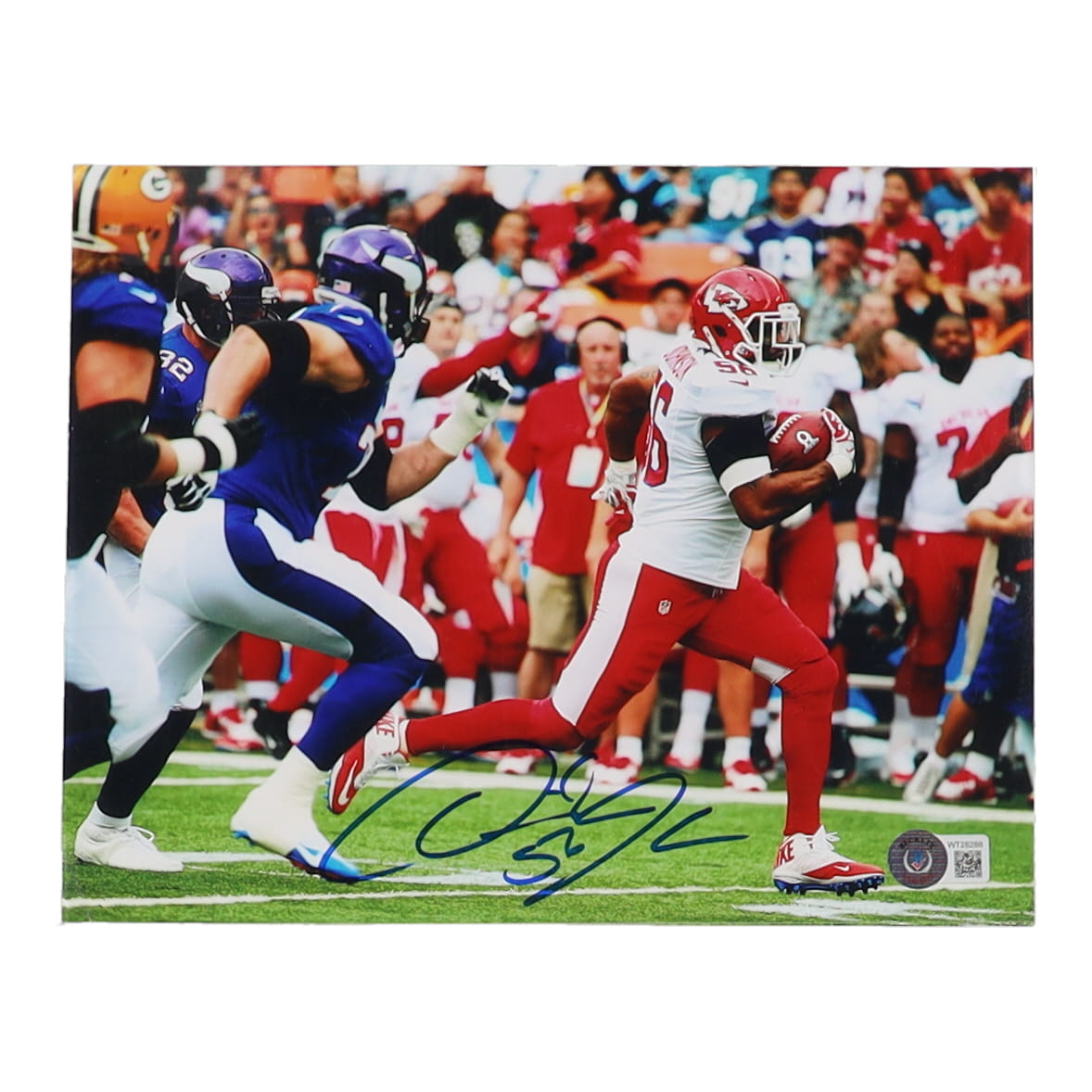 Derrick Johnson Signed Chiefs 8x10 Photo (Beckett) at PristineAuction.com Derrick Johnson Signed Chiefs 8x10 Photo (Beckett) at PristineAuction.com