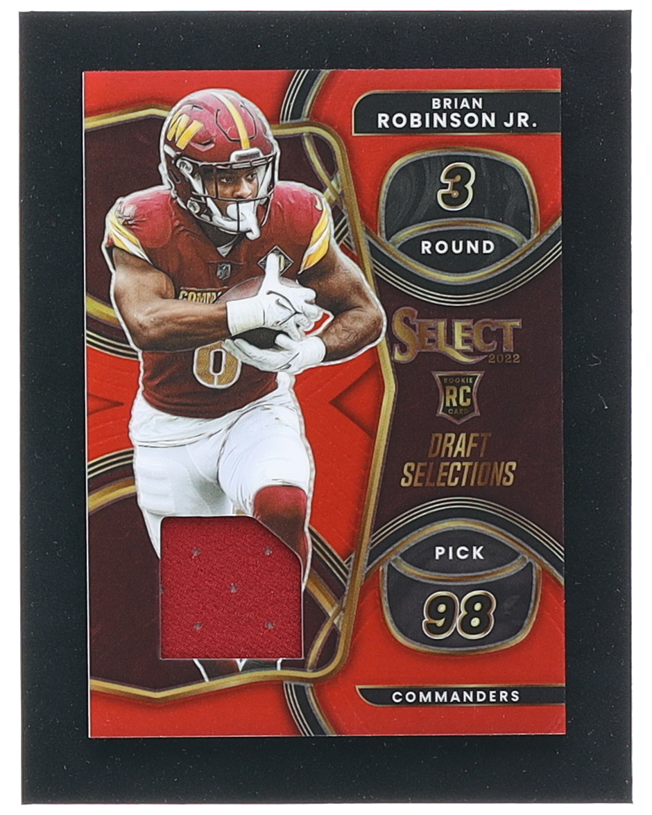 Brian Robinson Jr. 2022 Select Draft Selections Memorabilia Prizm Red #21 RC at PristineAuction.com Brian Robinson Jr. 2022 Select Draft Selections Memorabilia Prizm Red #21 RC at PristineAuction.com
