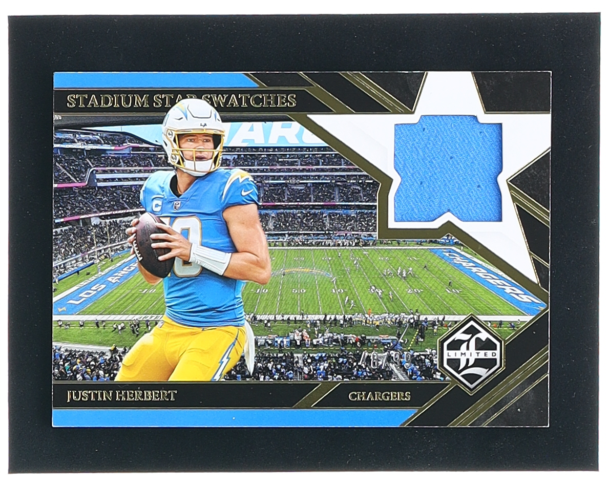 Justin Herbert 2022 Limited Stadium Star Swatches #1 #48/99 at PristineAuction.com Justin Herbert 2022 Limited Stadium Star Swatches #1 #48/99 at PristineAuction.com