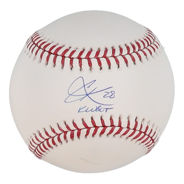 Corey Kluber Signed OML Baseball Inscribed with Inscription (JSA) at PristineAuction.com Corey Kluber Signed OML Baseball Inscribed with Inscription (JSA) at PristineAuction.com