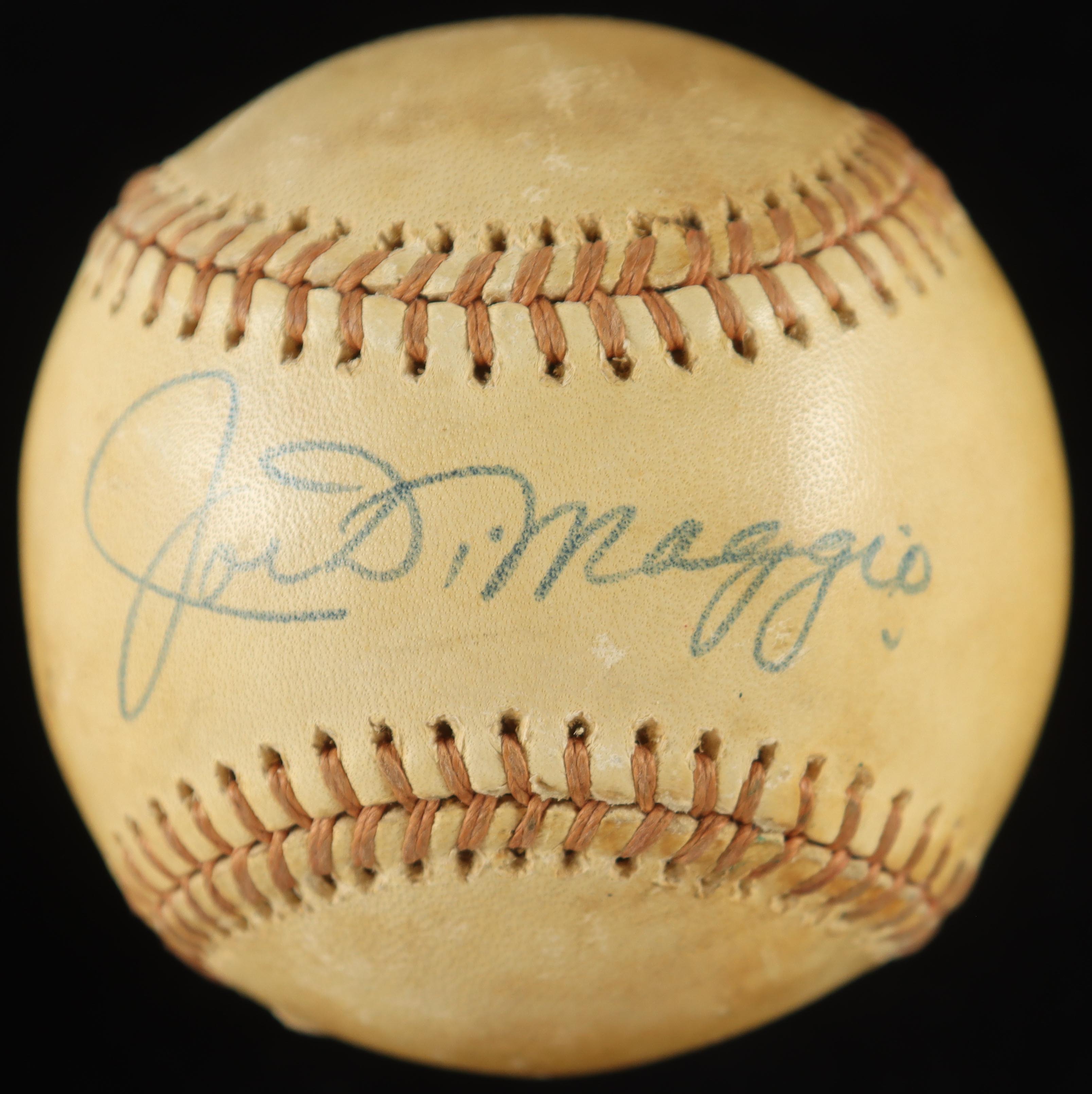 Joe DiMaggio Signed OAL Baseball In Display Case (JSA) at PristineAuction.com Joe DiMaggio Signed OAL Baseball In Display Case (JSA) at PristineAuction.com