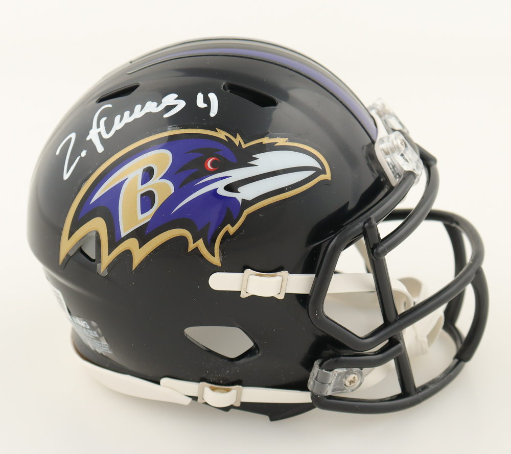 Zay Flowers Signed Ravens Speed Mini Helmet (Beckett) at PristineAuction.com Zay Flowers Signed Ravens Speed Mini Helmet (Beckett) at PristineAuction.com