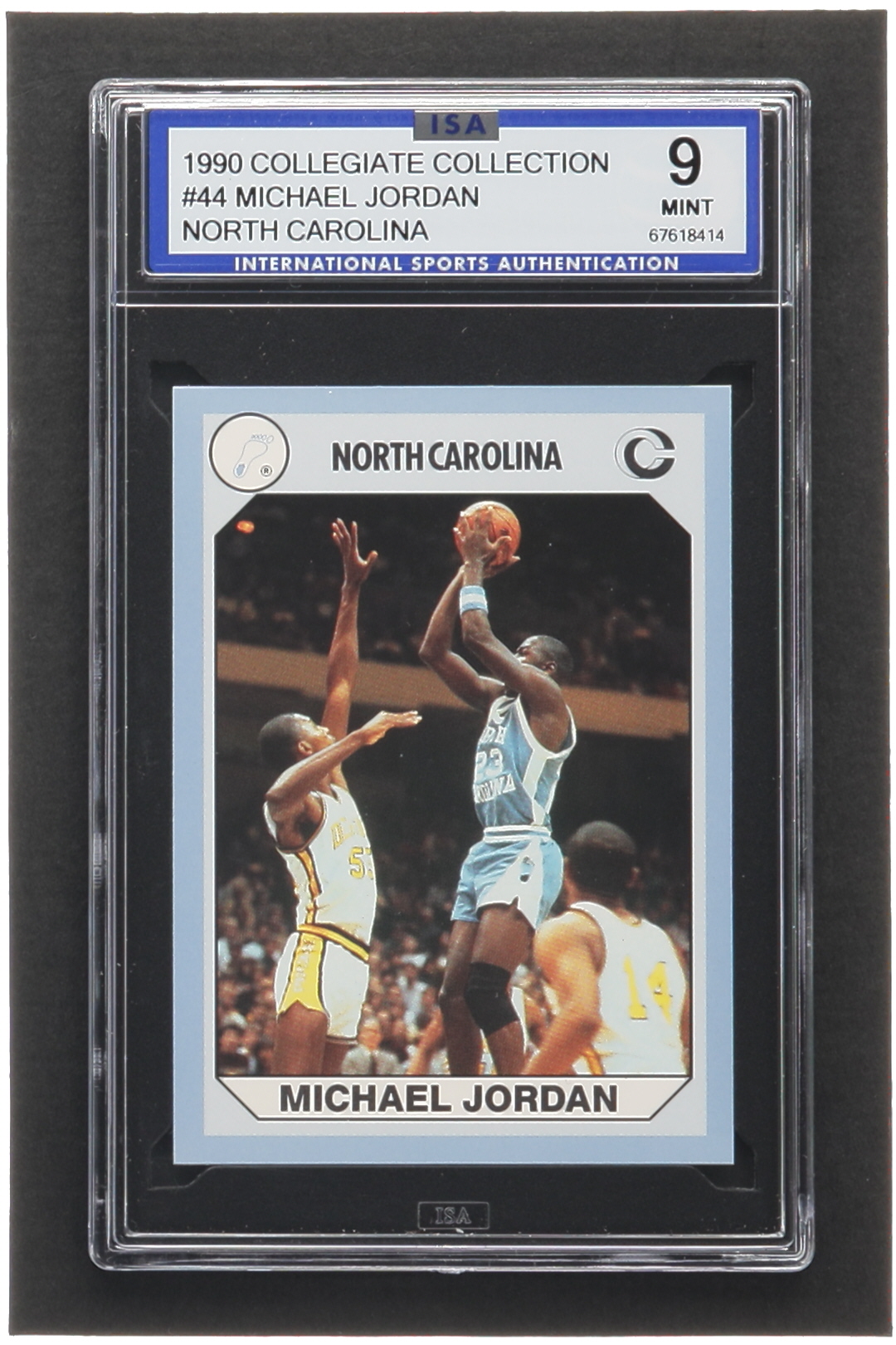 Michael Jordan 1990-91 North Carolina Collegiate Collection #44 (ISA 9) at PristineAuction.com Michael Jordan 1990-91 North Carolina Collegiate Collection #44 (ISA 9) at PristineAuction.com