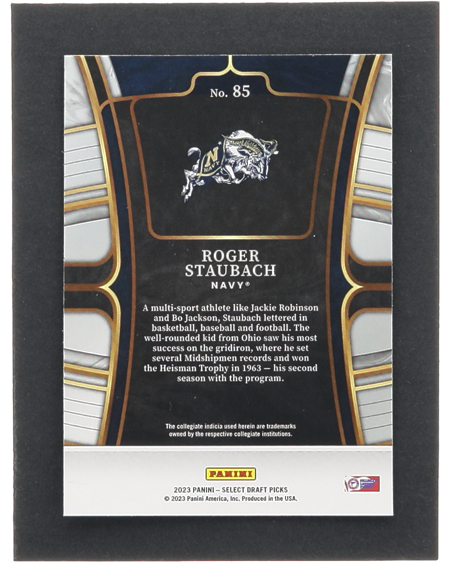 Roger Staubach 2023 Select Draft Picks Blue #85 at PristineAuction.com Roger Staubach 2023 Select Draft Picks Blue #85 at PristineAuction.com