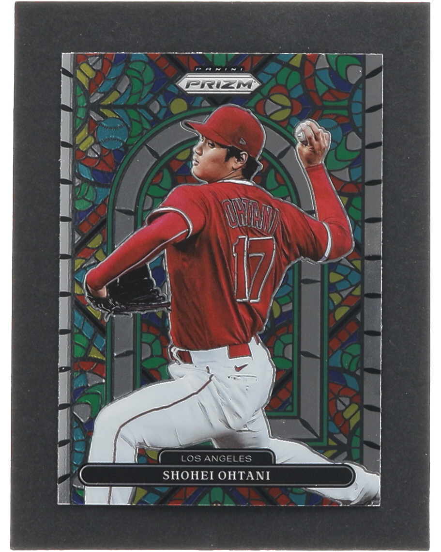 Shohei Ohtani 2022 Panini Prizm Stained Glass #3 at PristineAuction.com Shohei Ohtani 2022 Panini Prizm Stained Glass #3 at PristineAuction.com