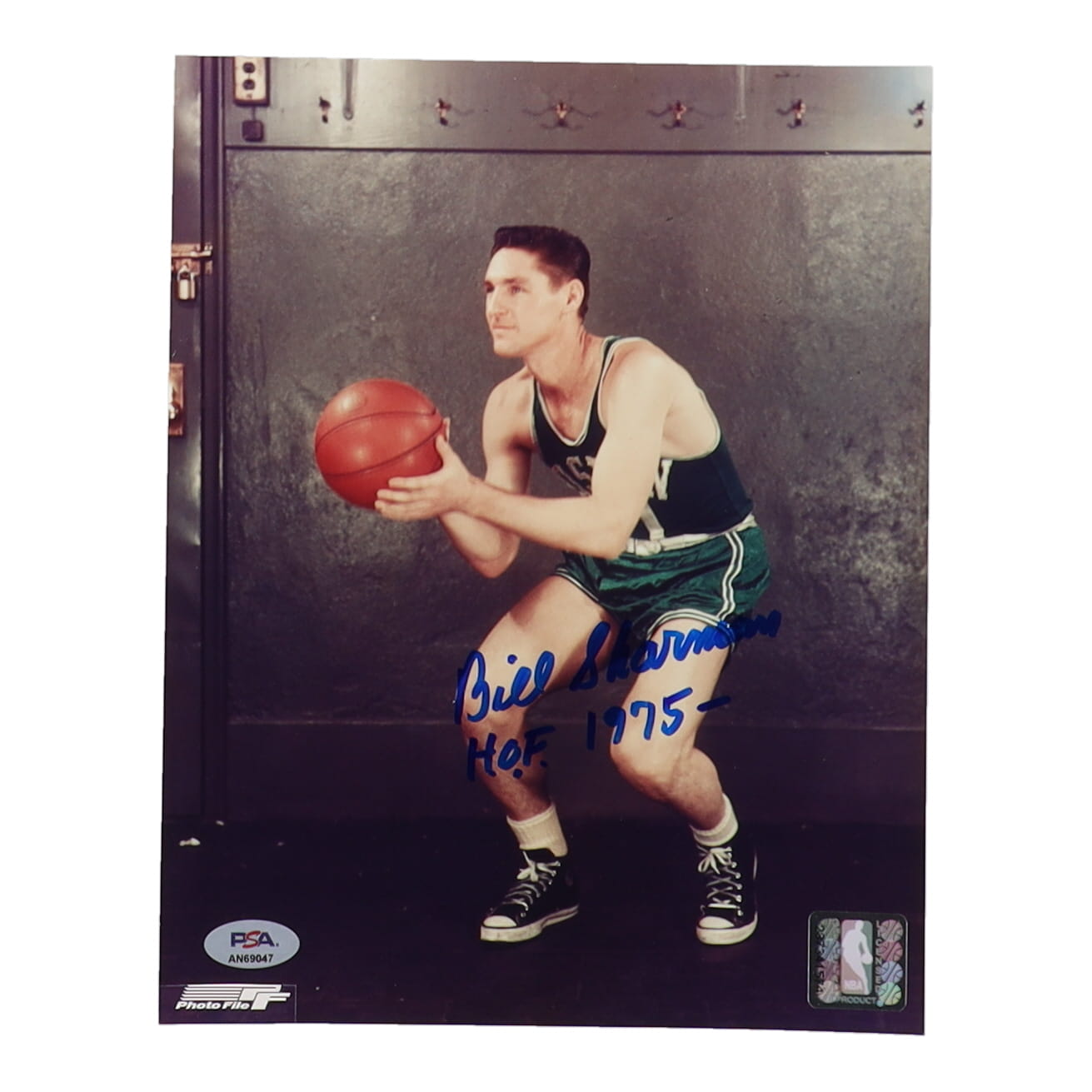 Bill Sharman Signed Celtics 8x10 Photo Inscribed "H.O.F. 1975" (PSA) at PristineAuction.com Bill Sharman Signed Celtics 8x10 Photo Inscribed "H.O.F. 1975" (PSA) at PristineAuction.com