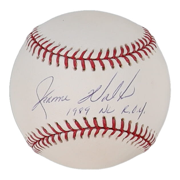 Jerome Walton Signed OML Baseball Inscribed "1989 NL R.O.Y." (TriStar) at PristineAuction.com Jerome Walton Signed OML Baseball Inscribed "1989 NL R.O.Y." (TriStar) at PristineAuction.com