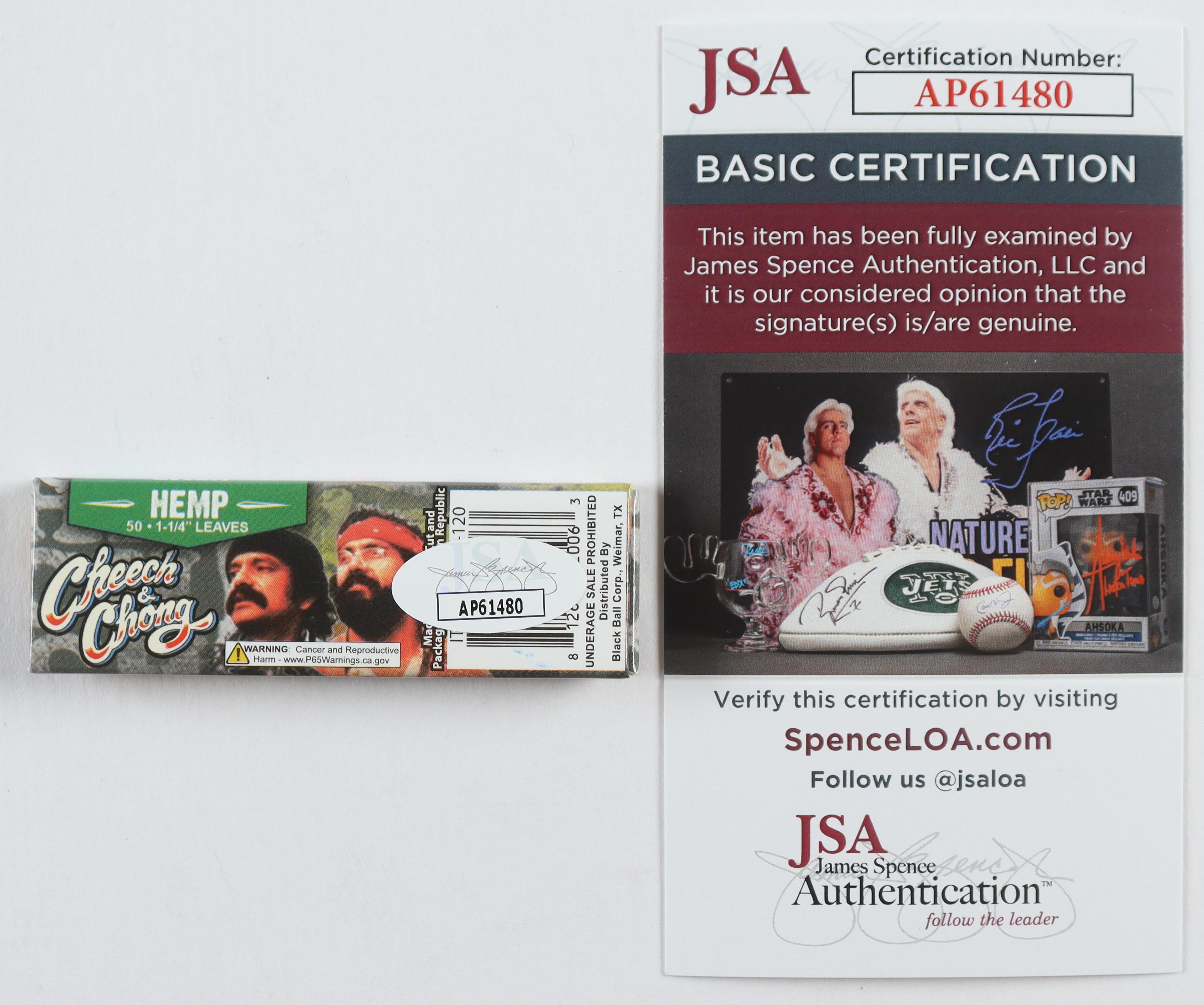 Cheech Marin & Tommy Chong Signed "Cheech & Chong" Rolling Papers (JSA) at PristineAuction.com Cheech Marin & Tommy Chong Signed "Cheech & Chong" Rolling Papers (JSA) at PristineAuction.com