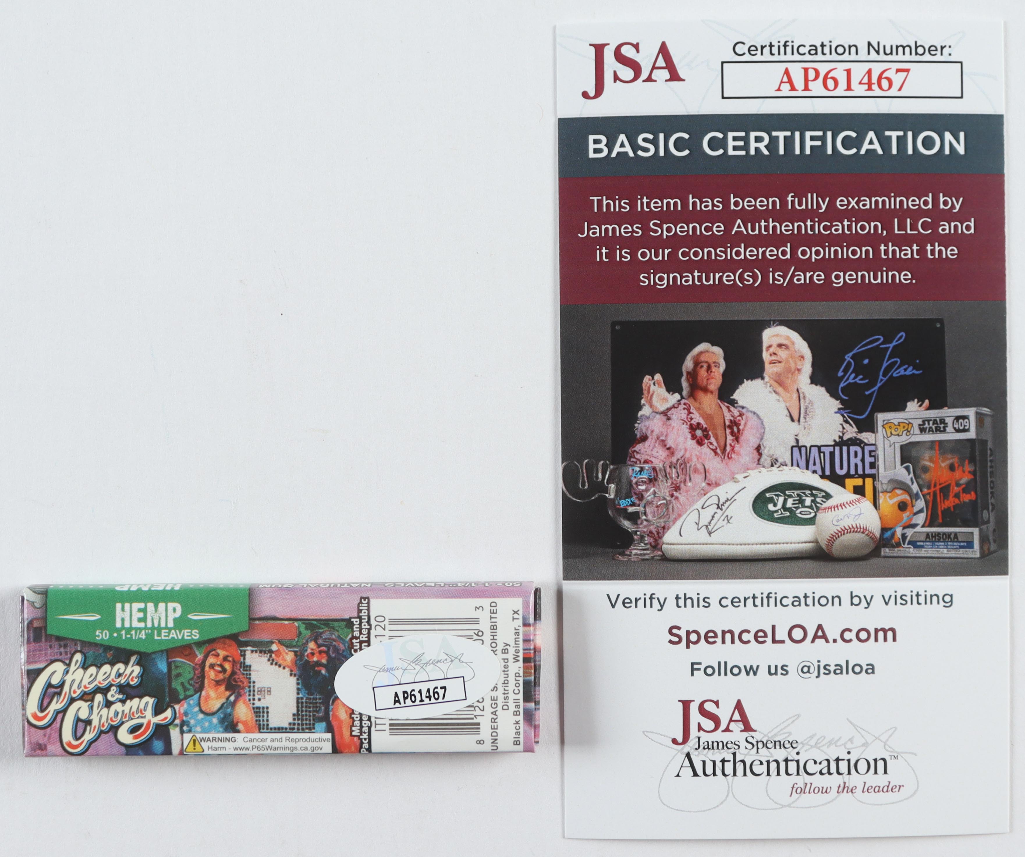 Cheech Marin & Tommy Chong Signed "Cheech & Chong" Rolling Papers (JSA) at PristineAuction.com Cheech Marin & Tommy Chong Signed "Cheech & Chong" Rolling Papers (JSA) at PristineAuction.com