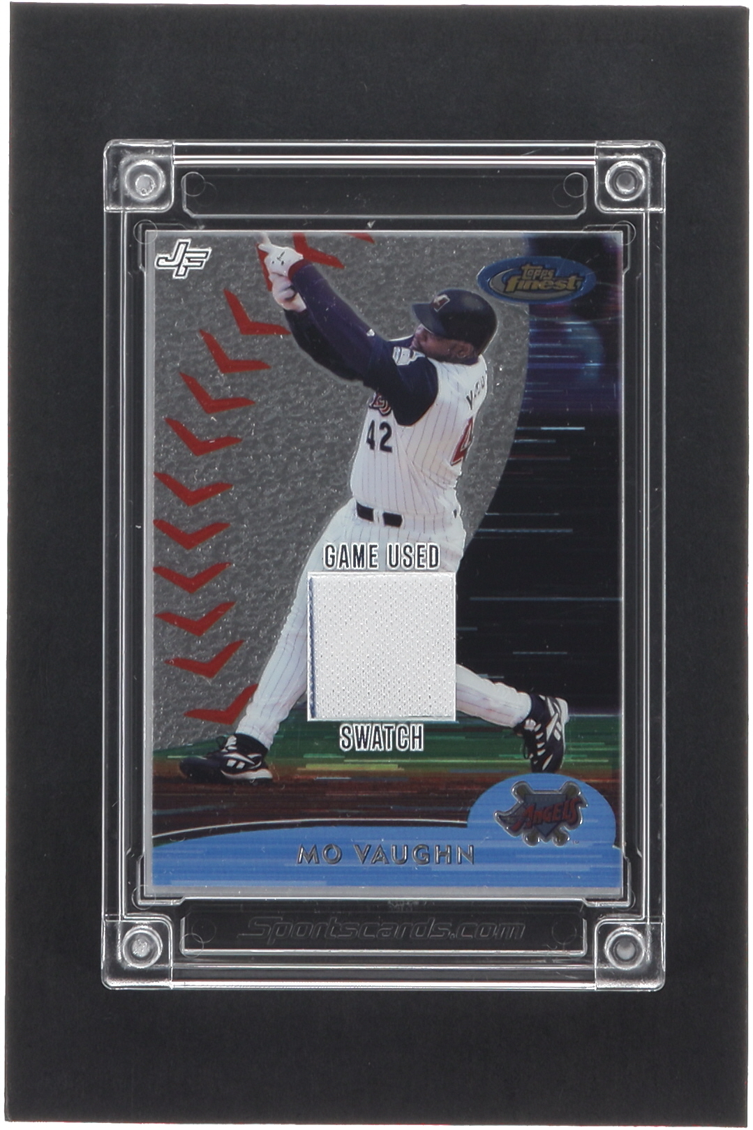 Mo Vaughn 2022 Jersey Fusion Game Used Swatch #MV00 at PristineAuction.com Mo Vaughn 2022 Jersey Fusion Game Used Swatch #MV00 at PristineAuction.com