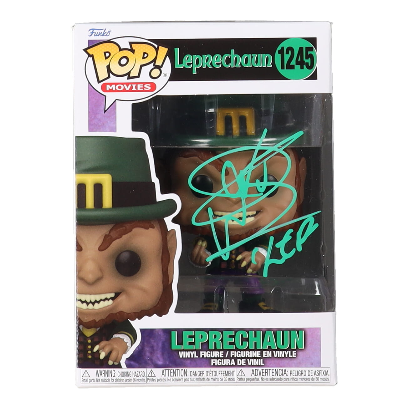 Warwick Davis Signed "Leprechaun" #1245 Leprechaun Funko Pop! Vinyl Figure Inscribed "Lep" (Beckett) at PristineAuction.com Warwick Davis Signed "Leprechaun" #1245 Leprechaun Funko Pop! Vinyl Figure Inscribed "Lep" (Beckett) at PristineAuction.com