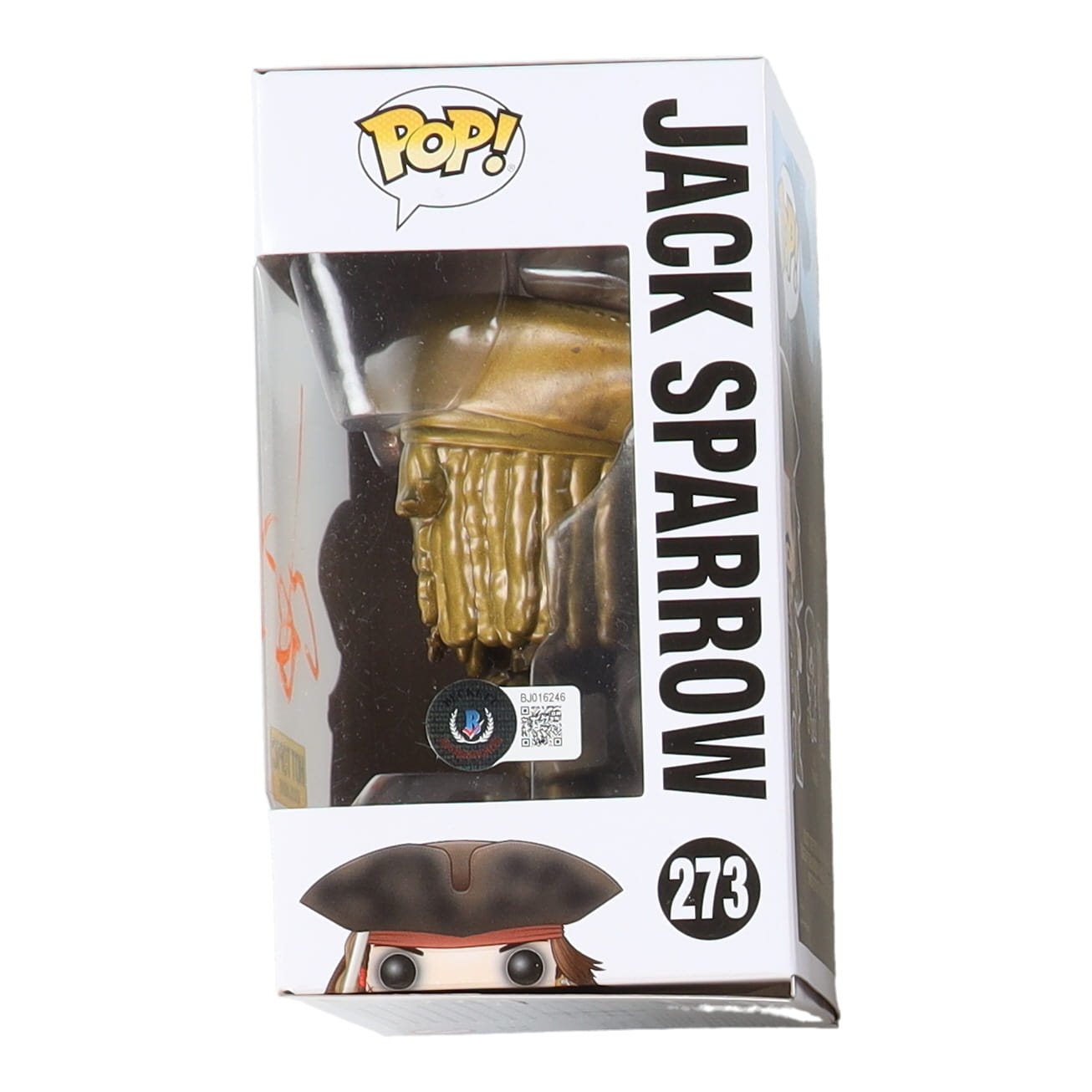 Johnny Depp Signed "Pirates of the Caribbean" #273 Jack Sparrow Funko Pop! Vinyl Figure (Beckett) at PristineAuction.com Johnny Depp Signed "Pirates of the Caribbean" #273 Jack Sparrow Funko Pop! Vinyl Figure (Beckett) at PristineAuction.com