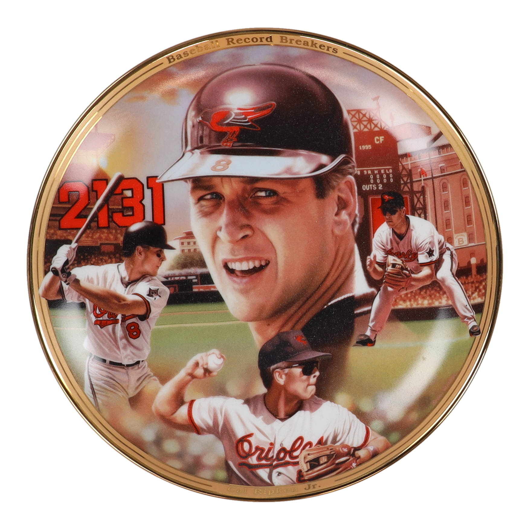 Cal Ripken Jr. LE 1995 The Bradford Exchange Ceramic Plate at PristineAuction.com Cal Ripken Jr. LE 1995 The Bradford Exchange Ceramic Plate at PristineAuction.com