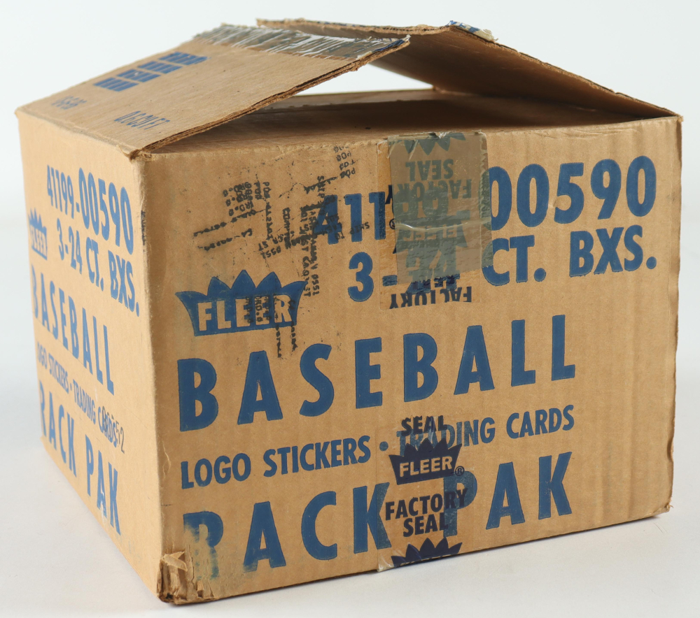 1989 Fleer Baseball Rack Case with (3) Boxes | Pristine Auction