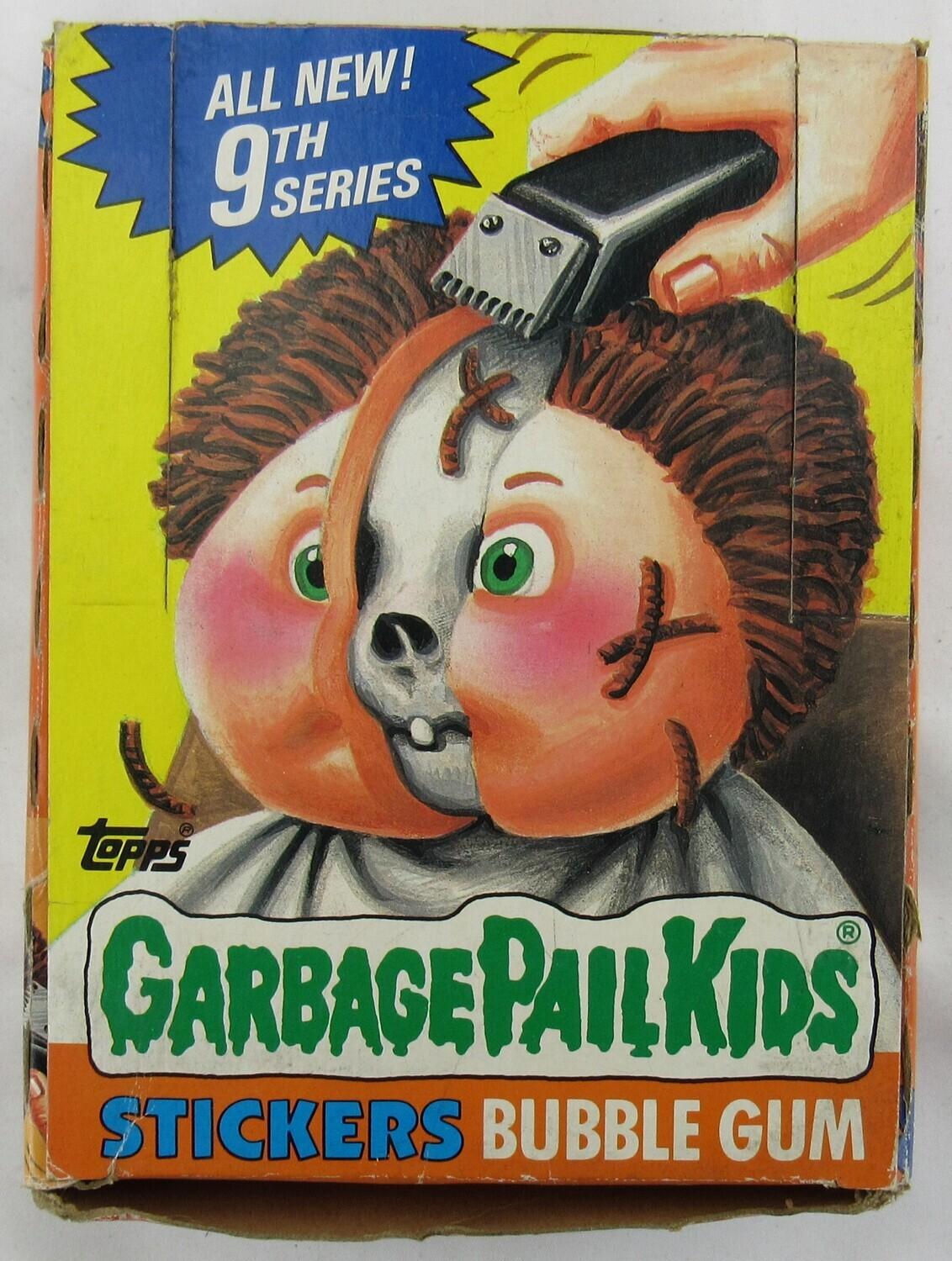 Garbage Pail Kids Original 9th Series Wax Box with Poster at PristineAuction.com Garbage Pail Kids Original 9th Series Wax Box with Poster at PristineAuction.com