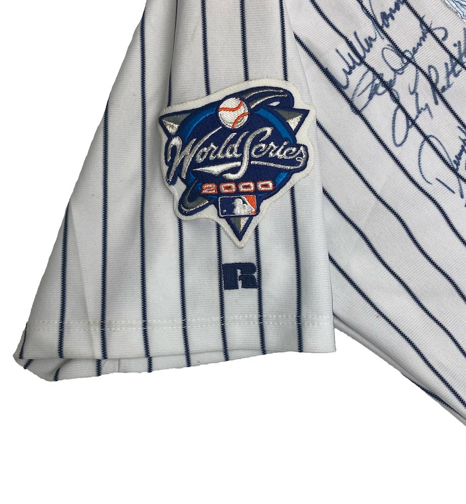 2000 World Champions LE Yankees Jersey Team-Signed By (29) with Derek Jeter, Mariano Rivera, David Cone, Joe Torre (JSA) at PristineAuction.com 2000 World Champions LE Yankees Jersey Team-Signed By (29) with Derek Jeter, Mariano Rivera, David Cone, Joe Torre (JSA) at PristineAuction.com