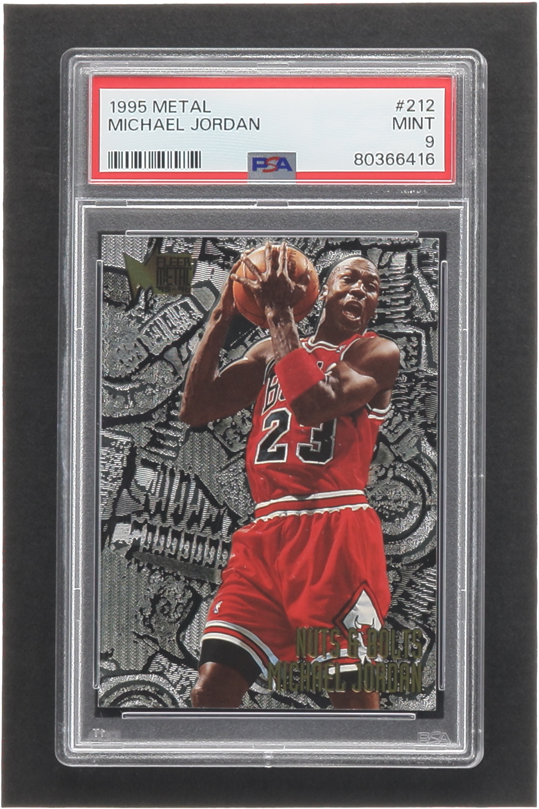 Michael Jordan 1995-96 Metal #212 NB (PSA 9) at PristineAuction.com Michael Jordan 1995-96 Metal #212 NB (PSA 9) at PristineAuction.com