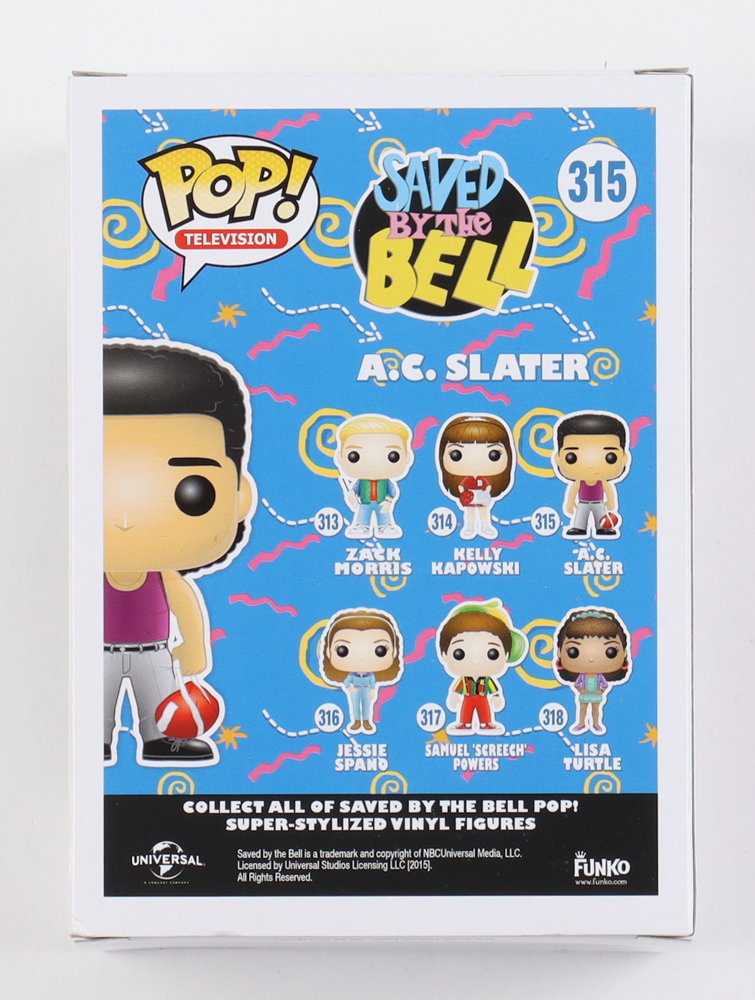 Mario Lopez Signed "Saved By The Bell" #315 A. C. Slater Funko Pop! Vinyl Figure (AutographCOA) at PristineAuction.com Mario Lopez Signed "Saved By The Bell" #315 A. C. Slater Funko Pop! Vinyl Figure (AutographCOA) at PristineAuction.com